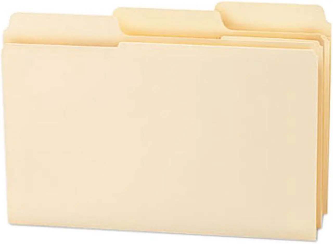 Main image of Smead 15395 SuperTab Guide Height Reinforced Folders, Top Tab, Legal, Manila, 100/Box