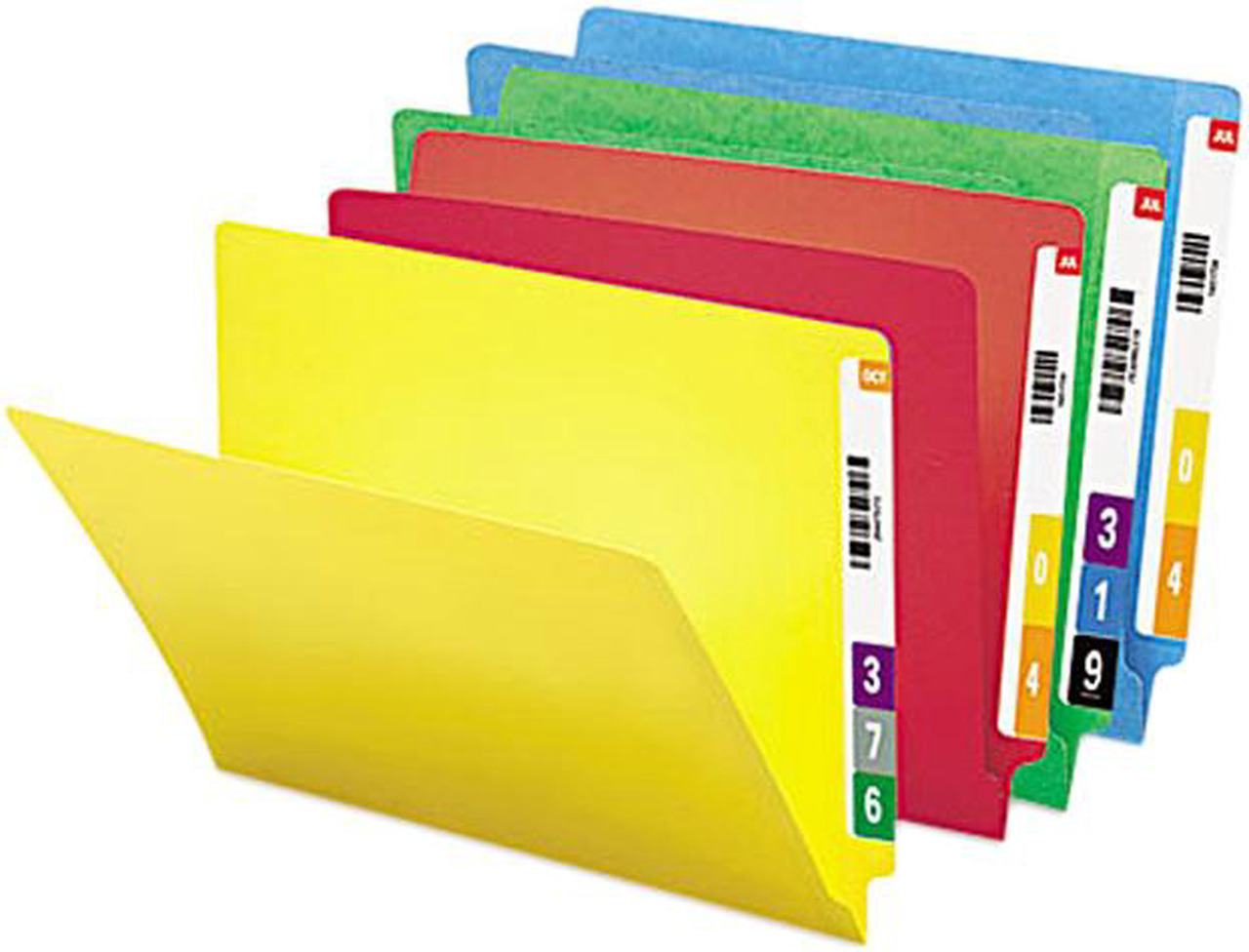 Smead 25013 Colored File Folders, Straight Cut Reinforced End Tab ...