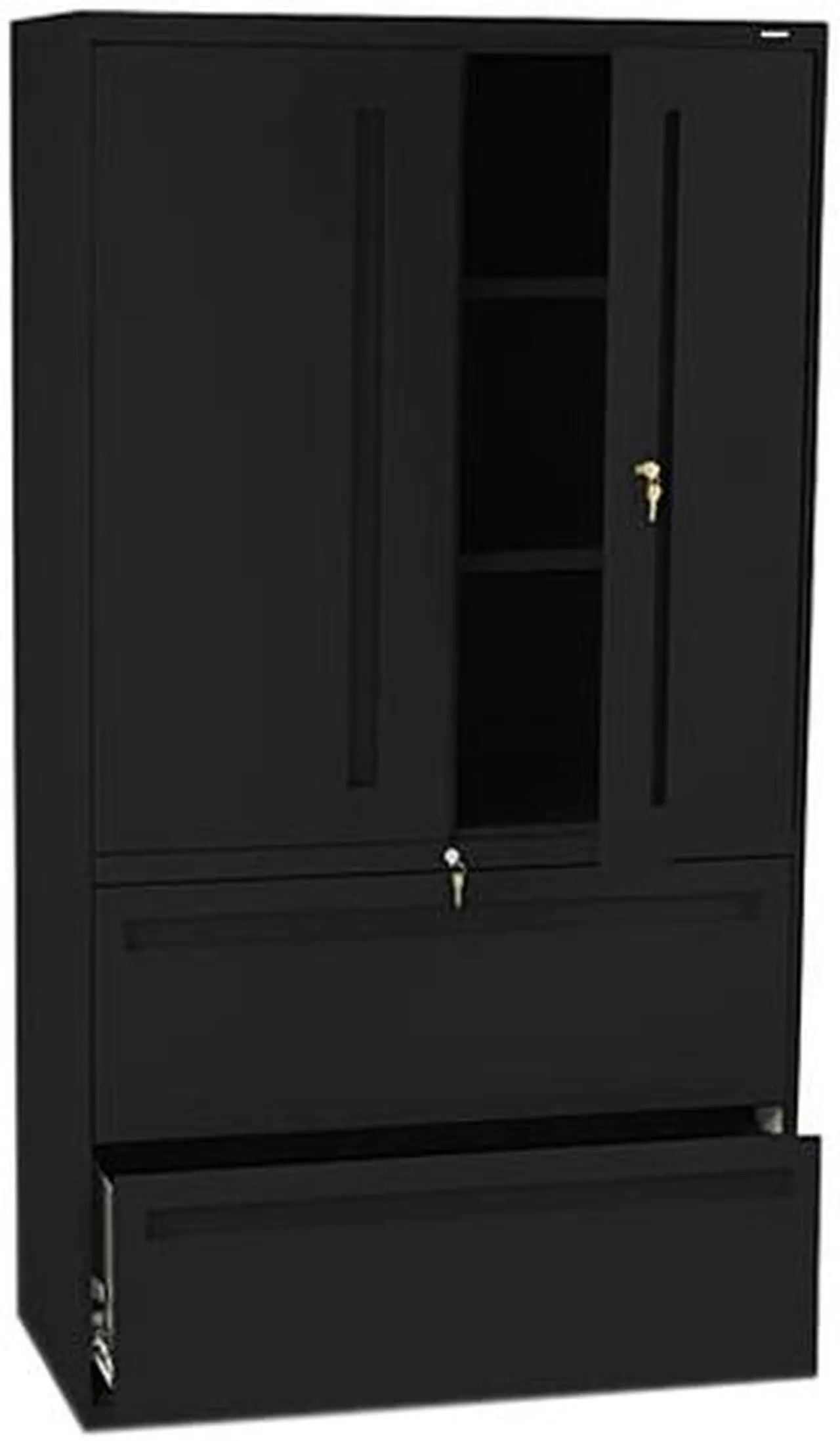 Main image of HON 785LSP 700 Series Lateral File w/ Storage Cabinet, 67.00" x 36.00" x 19.30", Black