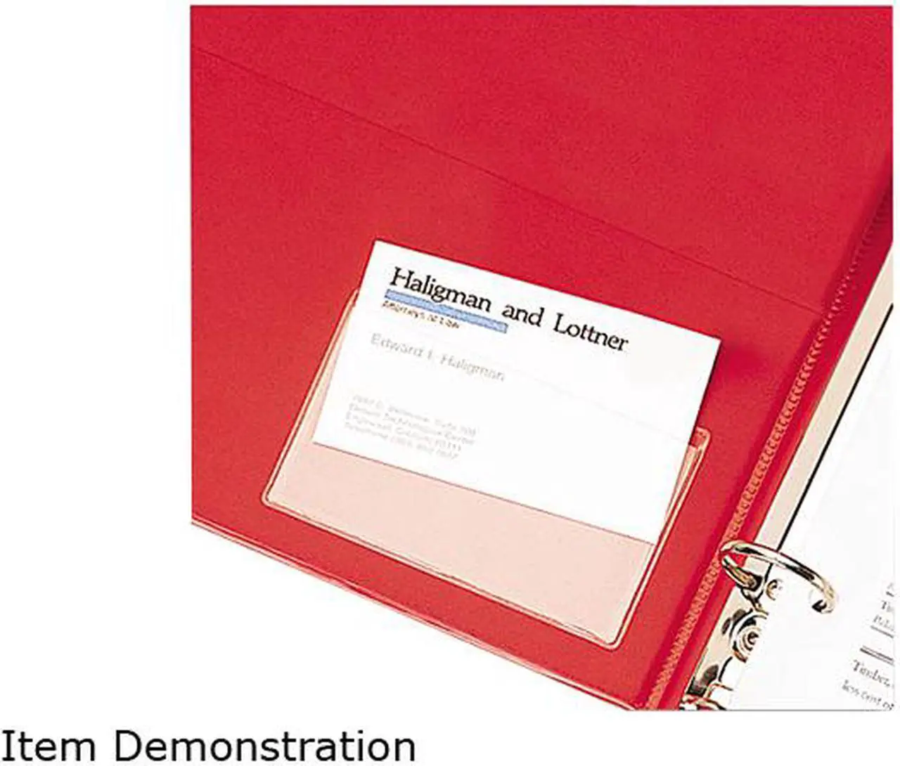Main image of Cardinal 21500 HOLDit! Poly Business Card Holders, Top Load, 3-3/4 x 2-3/8, Clear, 10/Pack