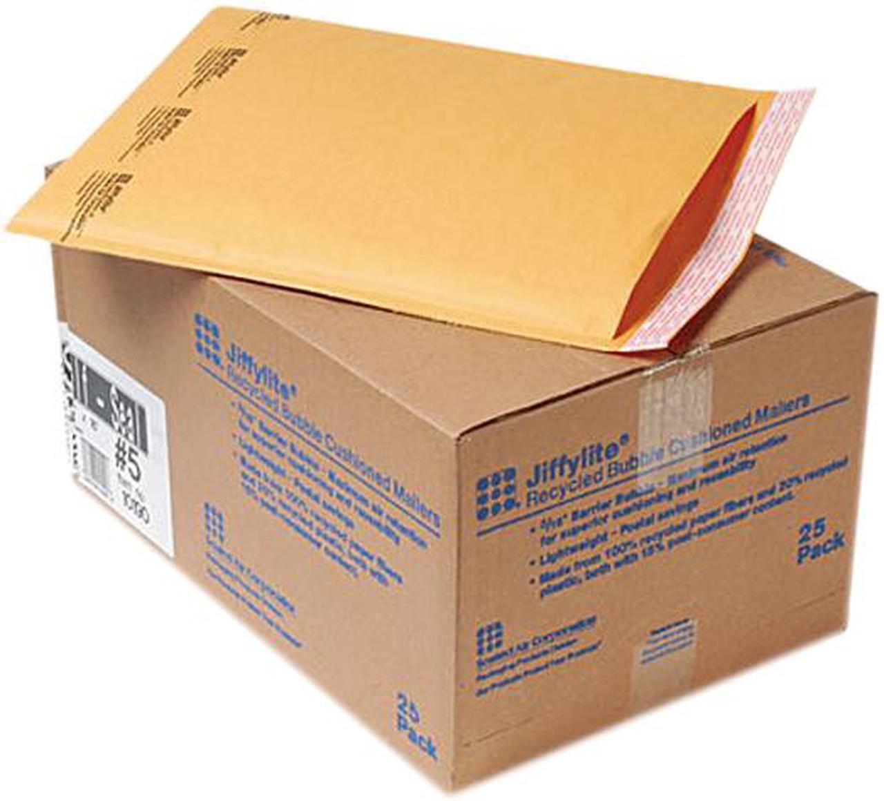 Main image of Sealed Air 10190 Jiffylite Self-Seal Mailer, Side Seam, #5, 10 1/2 x 16, Golden Brown, 25/Carton