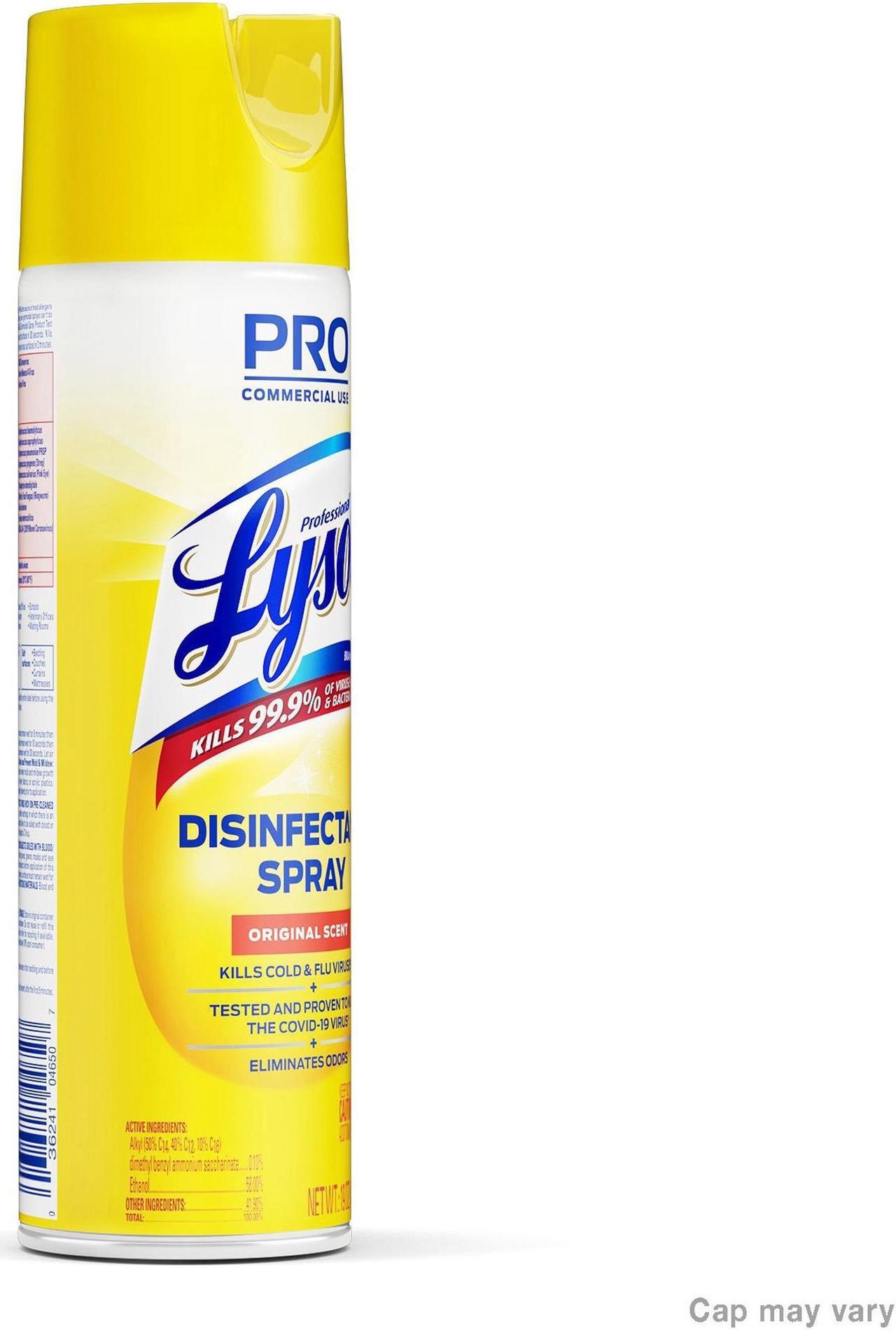 Alt view image 2 of 4 - Lysol Disinfectant Spray, Original Scent, 19 oz Aerosol Spray, 12/Carton RAC04650CT