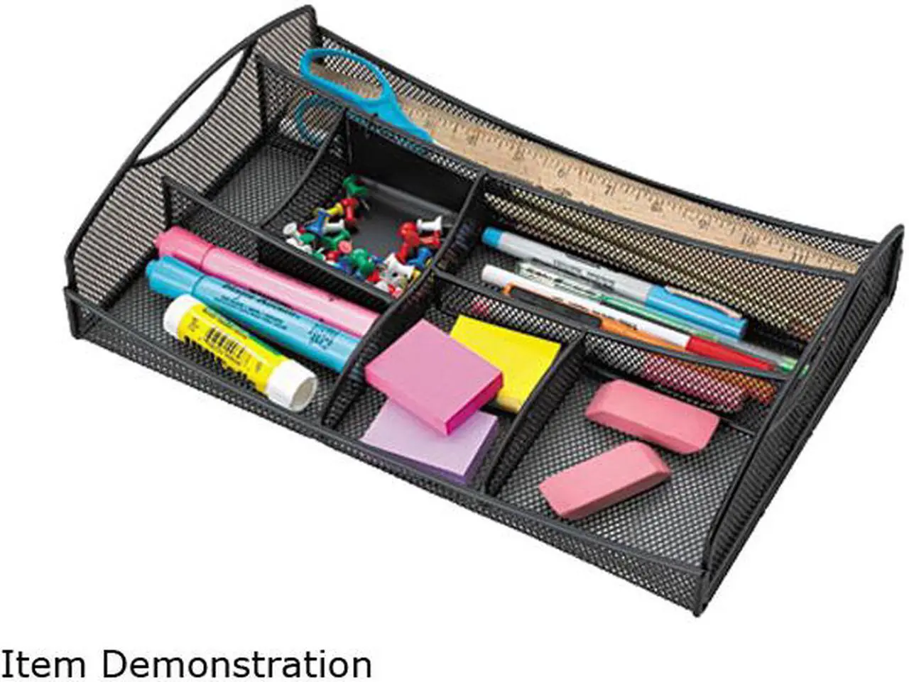 Main image of Safco 3262BL Drawer Organizer, Mesh, Black