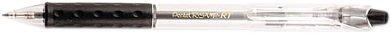 Main image of Pentel R.S.V.P. RT Retractable Ball Point Pen, Med Pt, Black, Dozen