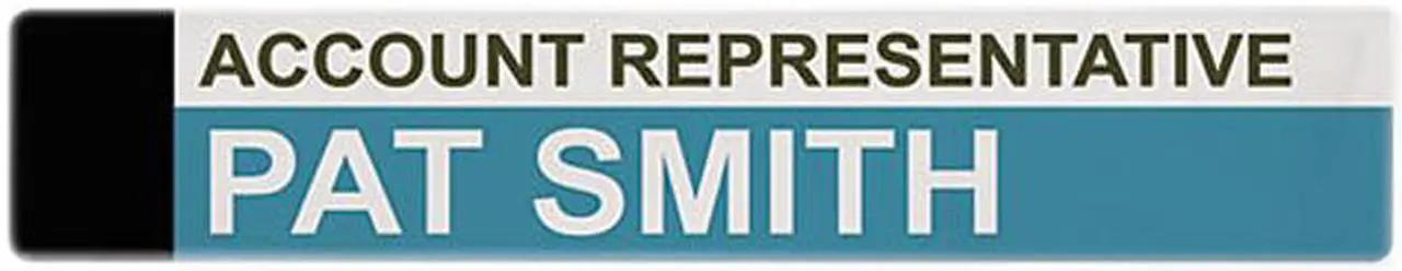 Main image of Advantus 75329 Panel Wall Sign Name Holder, Acrylic, 9 x 2, 6/Pack, Clear