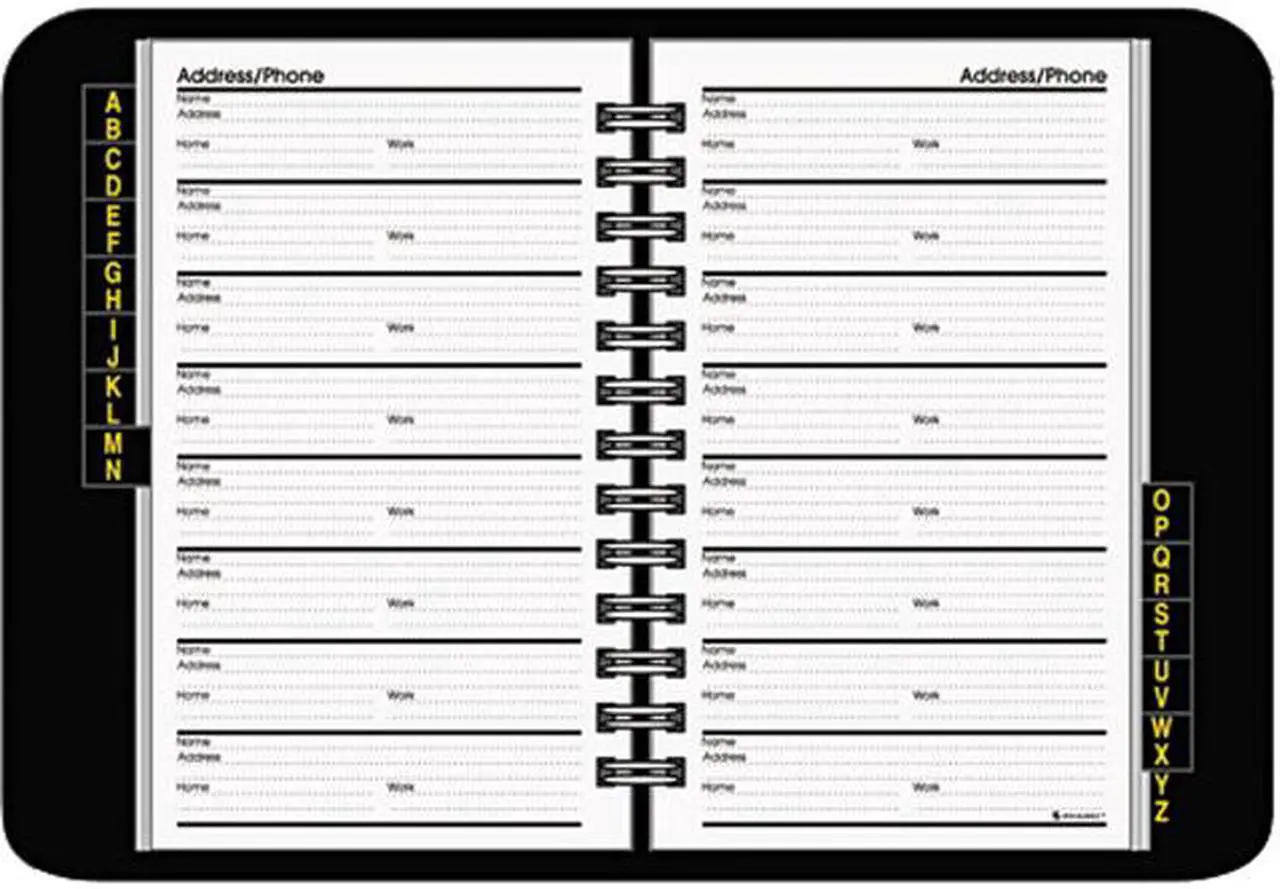 Main image of AT-A-GLANCE AAG8001105 Telephone/Address Book, 4-7/8 x 8, Black