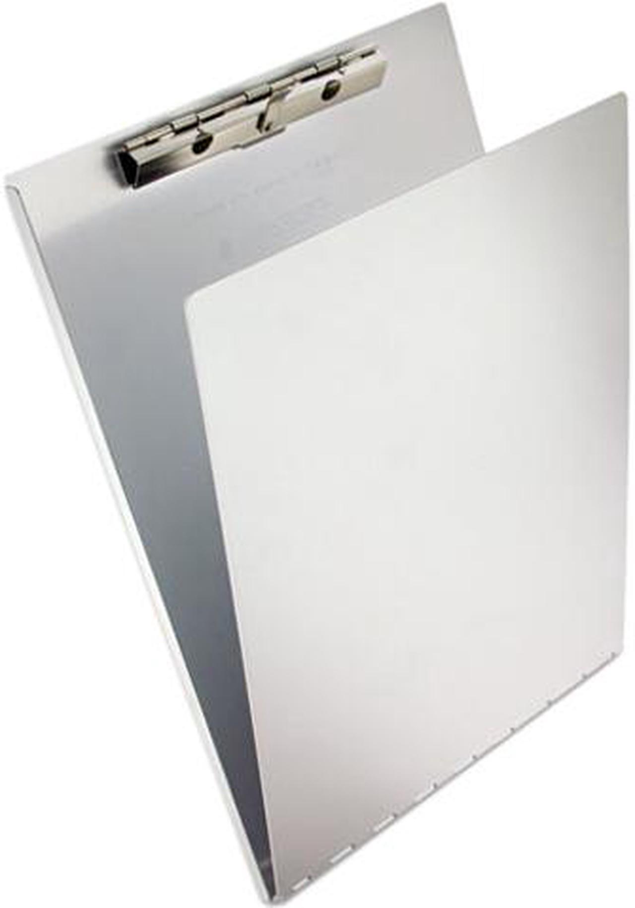Main image of Saunders 12017 Aluminum Clipboard w/Writing Plate, 3/8" Capacity, Holds 8-1/2w x 12h, Silver