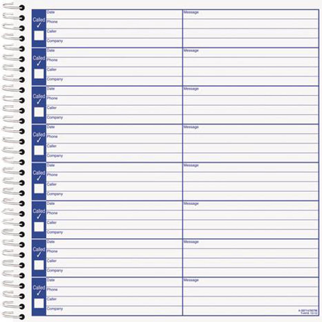 Main image of Tops 4416 Voice Message Log Books, 8 1/4 x 8 1/2, 800-Message Book