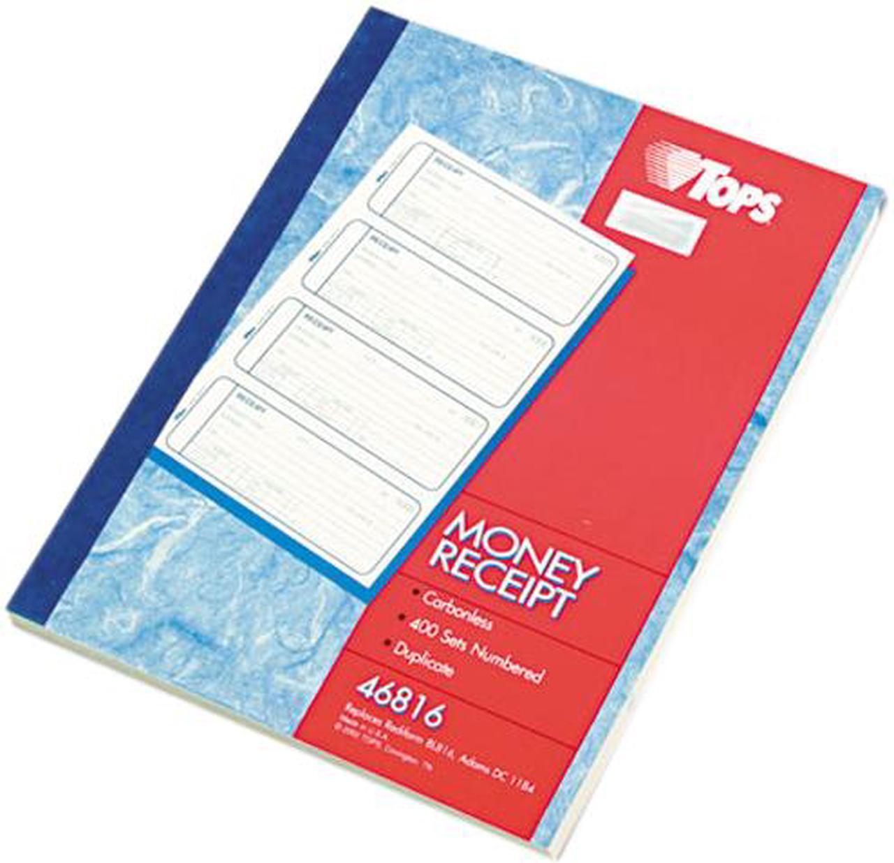 Main image of Tops 46816 Money and Rent Receipt Books, 7-1/4 x 2-3/4, Two-Part Carbonless, 400 Sets/Book