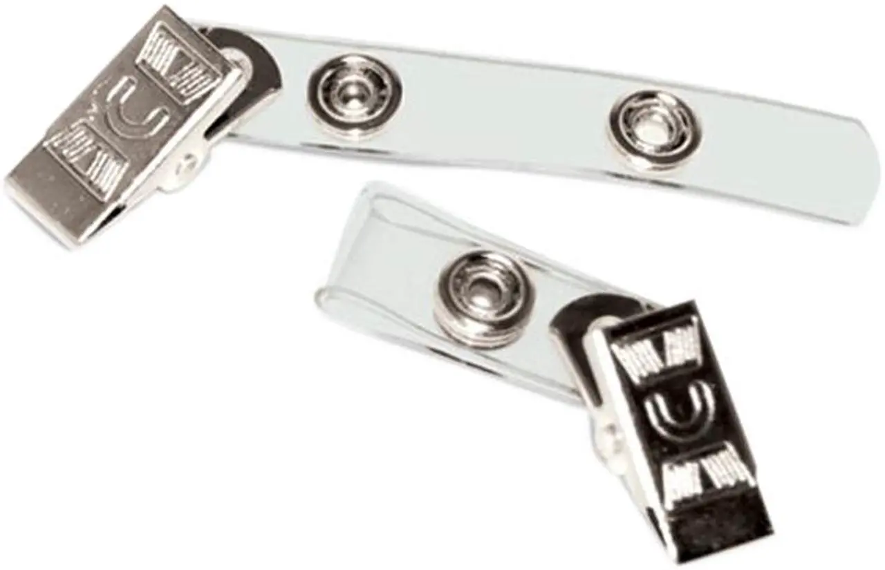 Main image of Advantus 75410 Badge Straps w/Clip, Vinyl, 3/8"w, 100/Box