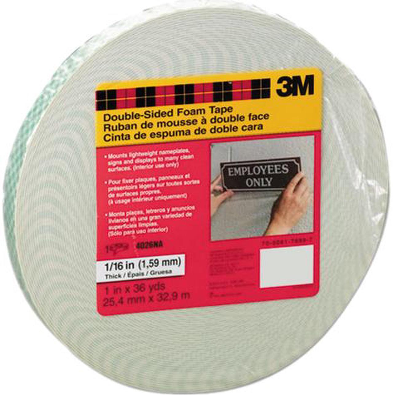Main image of Scotch 4026 Foam Mounting Double-Sided Tape, 1 Wide x 216 Long
