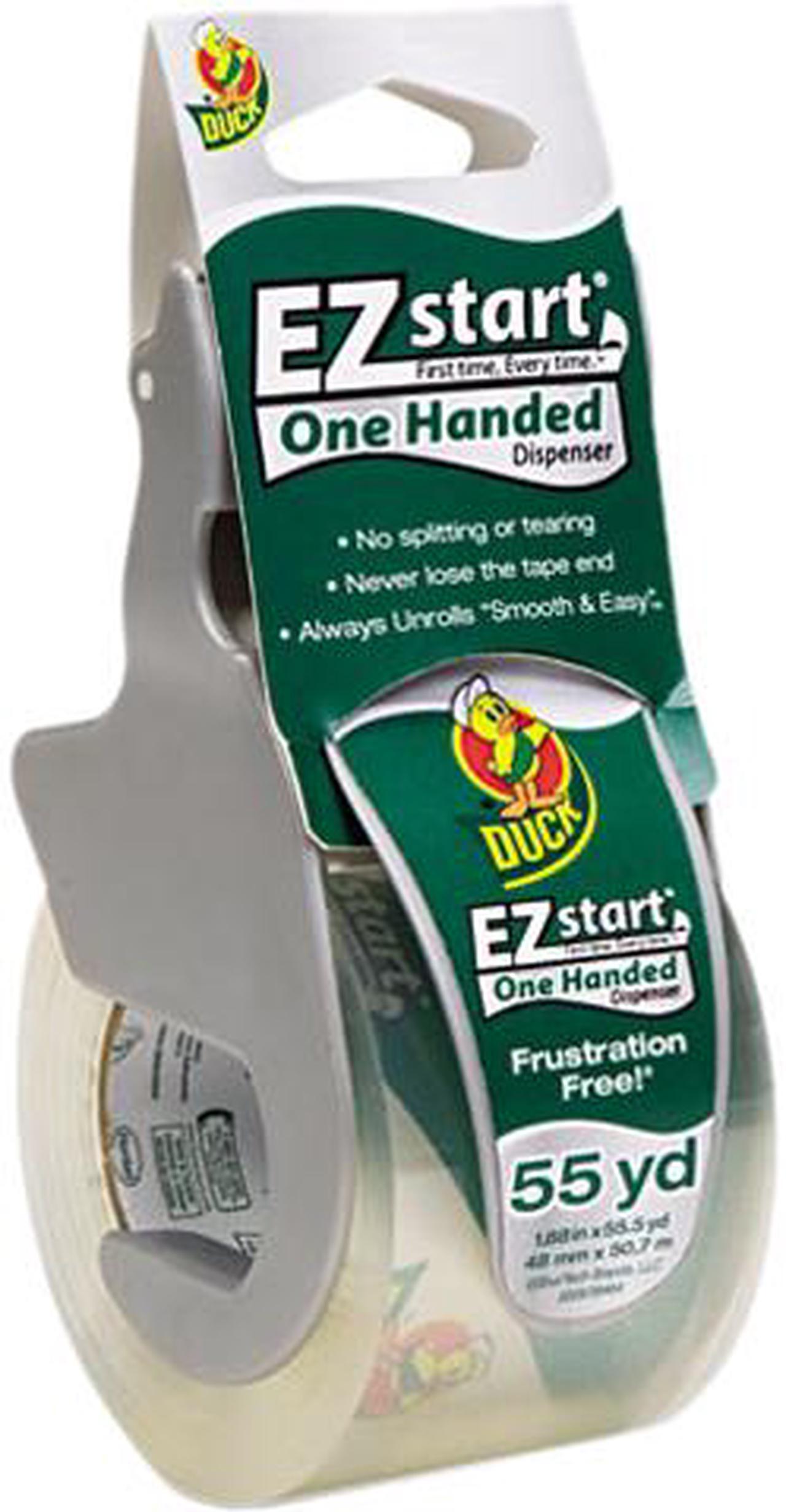 Main image of Duck E-Z Start Premium Packaging Tape w/Dispenser, 1.88" x 55.5 yards Roll