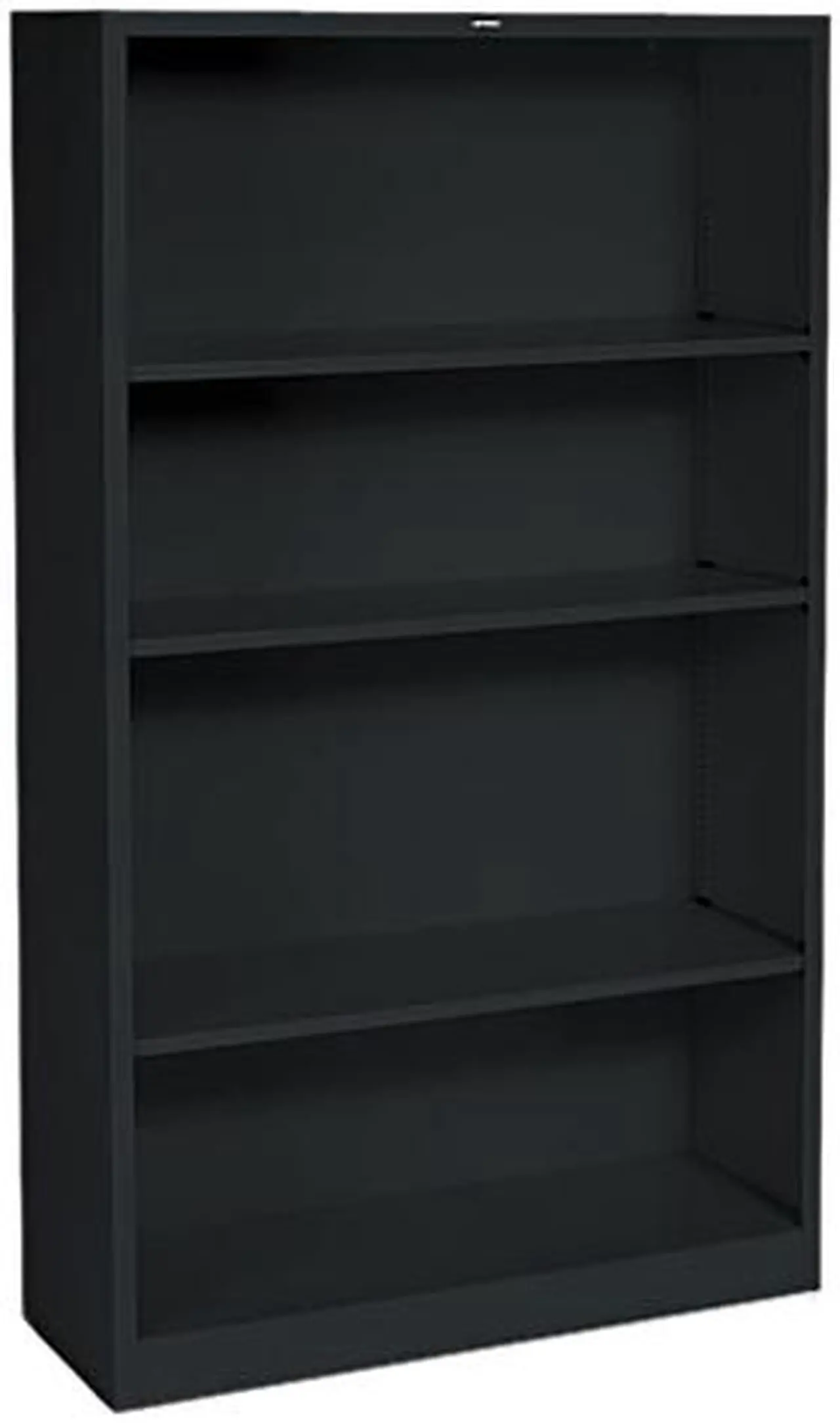Main image of HON S60ABCP Metal Bookcase, 4 Shelves, 59.00" x 34.50" x 12.63", Black