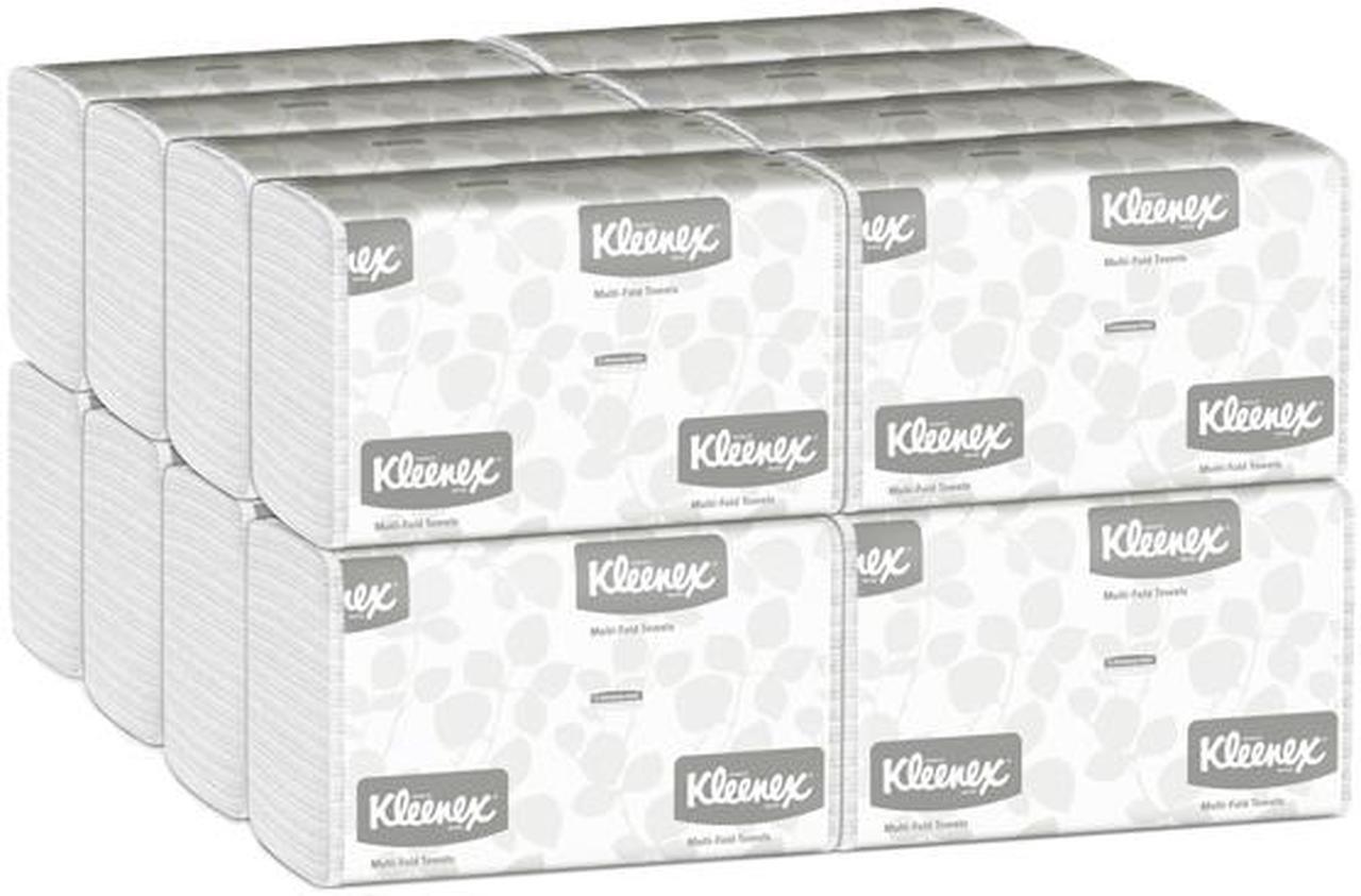 Alt view image 4 of 5 - Kleenex Multifold Paper Towels (01890), White, 16 Packs / Case, 150 Tri Fold Paper Towels / Pack, 2,400 Towels / Case
