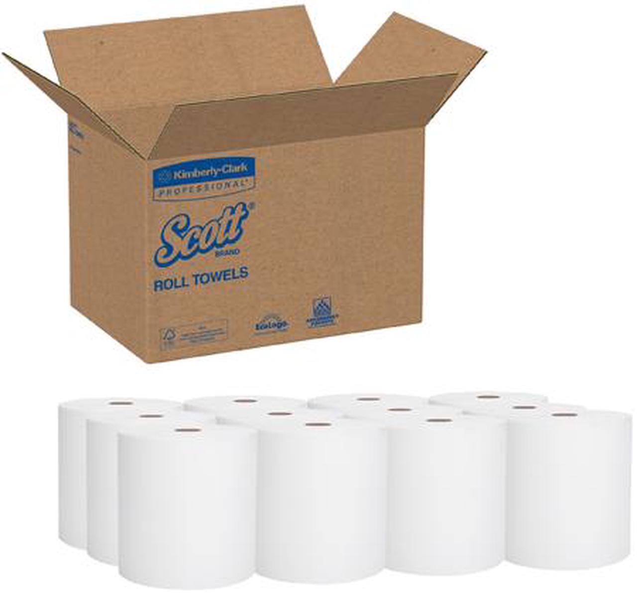 Alt view image 4 of 5 - Scott Essential Hard Roll Paper Towels (02068), White, 400' / Roll, 12 Rolls / Case, 4,800' / Case