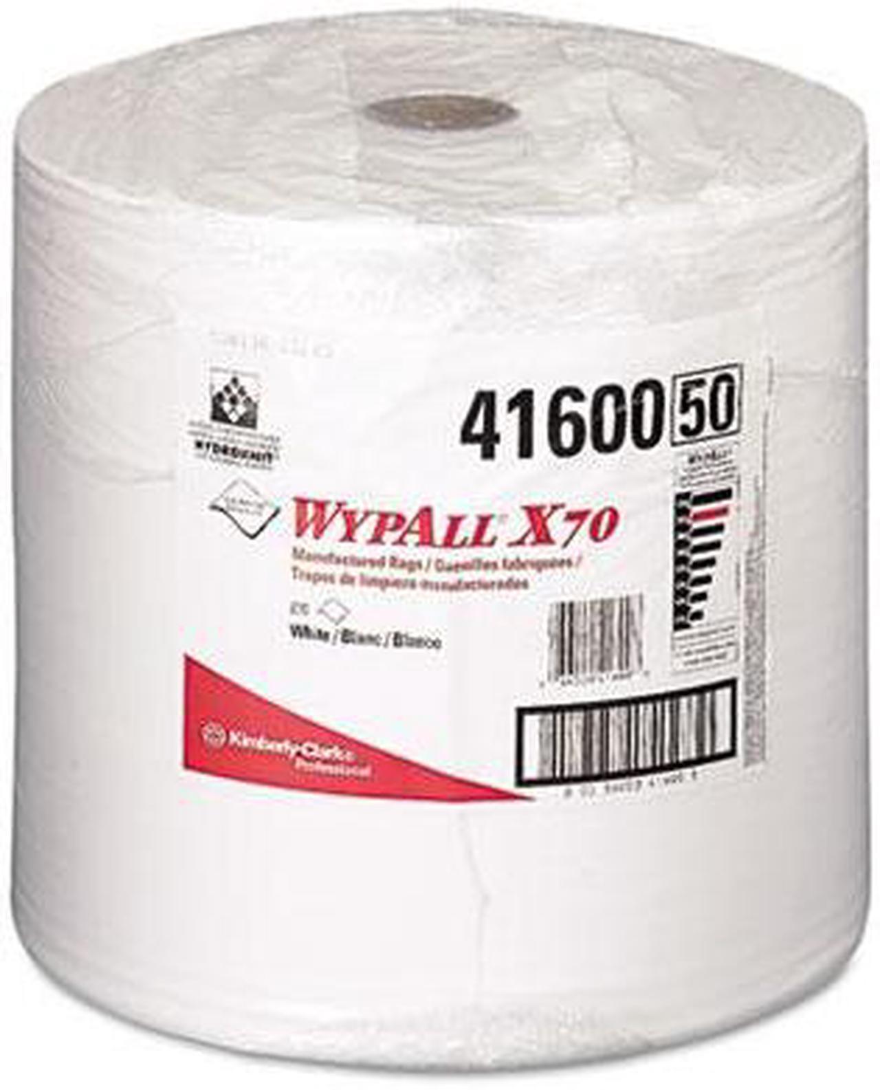 Main image of KIMBERLY-CLARK PROFESSIONAL* 41600 WYPALL X70 Wipers, Jumbo Roll, Perf., 12 1/2 x 13 2/5, White, 870/Roll, 1/Carton