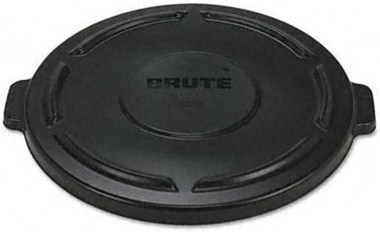 Main image of Rubbermaid Commercial                    Vented Round Brute Lid, 24 1/2 x 1 1/2, Black