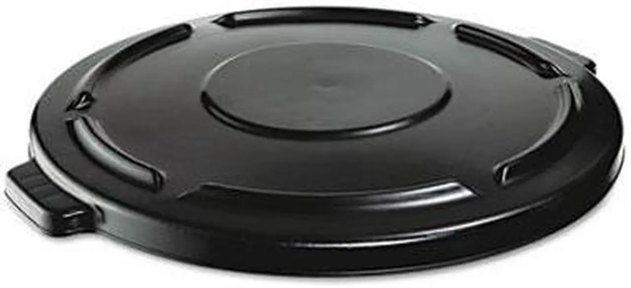 Alt view image 2 of 2 - Rubbermaid Commercial                    Vented Round Brute Lid, 24 1/2 x 1 1/2, Black