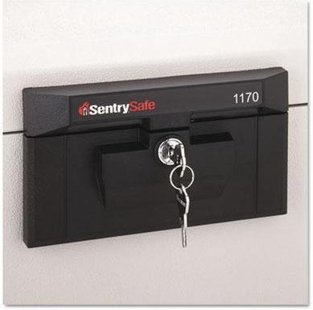 Alt view image 3 of 3 - Sentry Safe 1170 Security Letter Hanging Files Key Fire Safe, 31lbs, .61 Cu. Ft., Lt Gray
