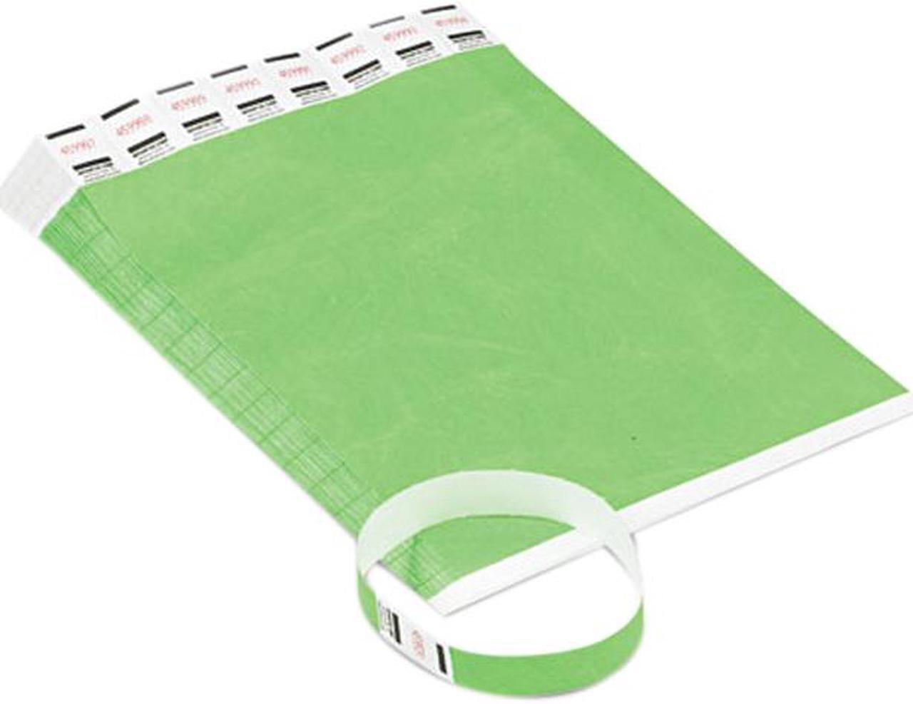 Main image of Advantus 75511 Crowd Management Wristbands, Sequentially Numbered, Green, 500/Pack