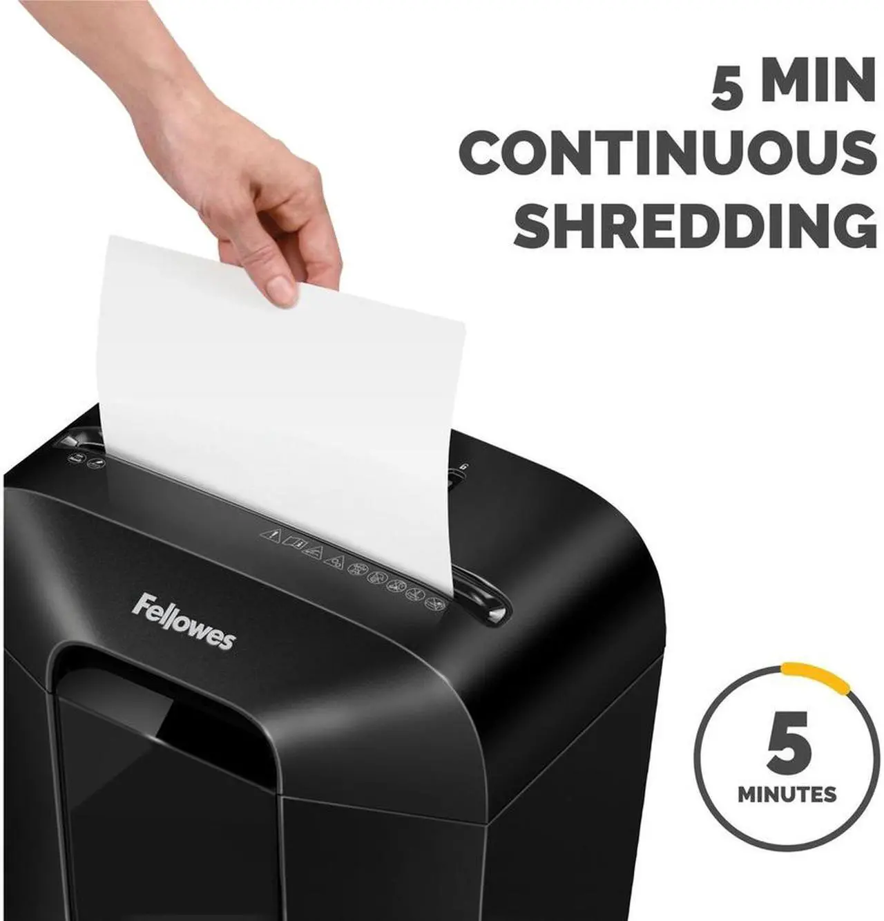 Alt view image 6 of 7 - Fellowes Powershred LX 70 Cross Cut Shredder