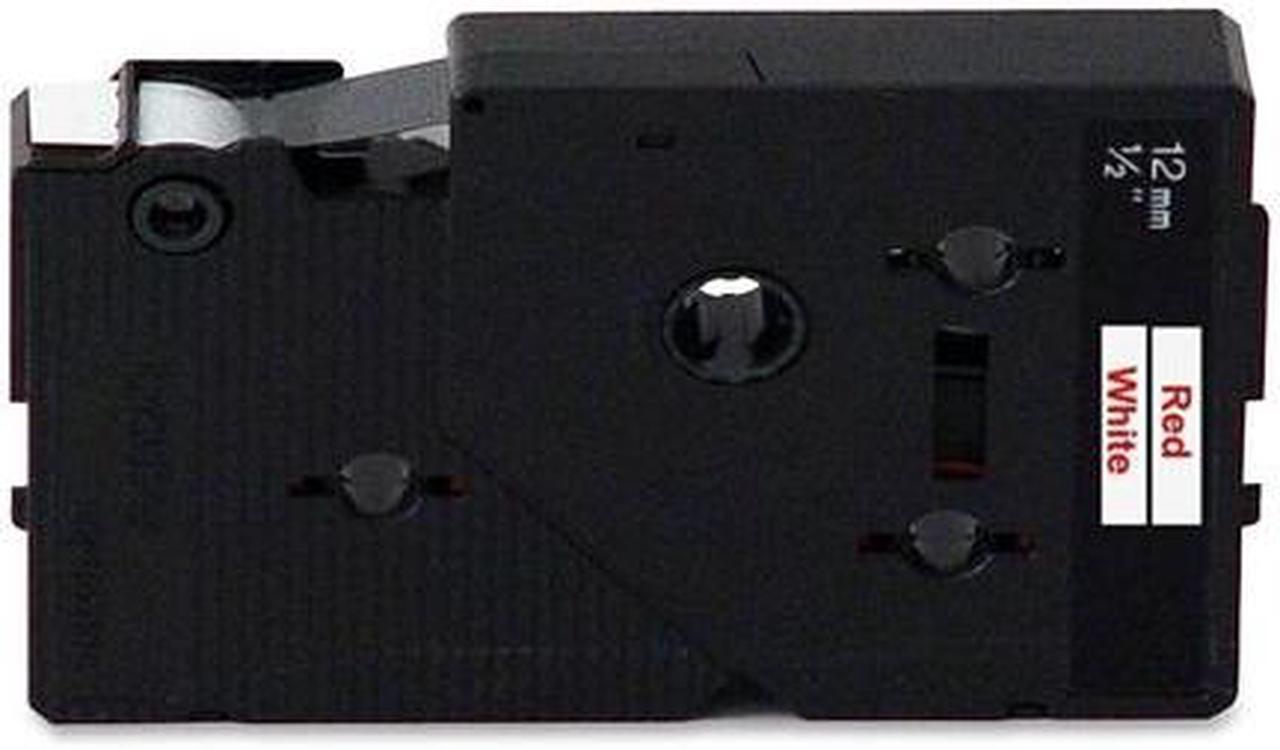 Main image of Brother TC21 Red on White Tape for P-Touch Label Printer, 12mm (0.47") x 7.7m (25.2 ft) each - 2/Pack