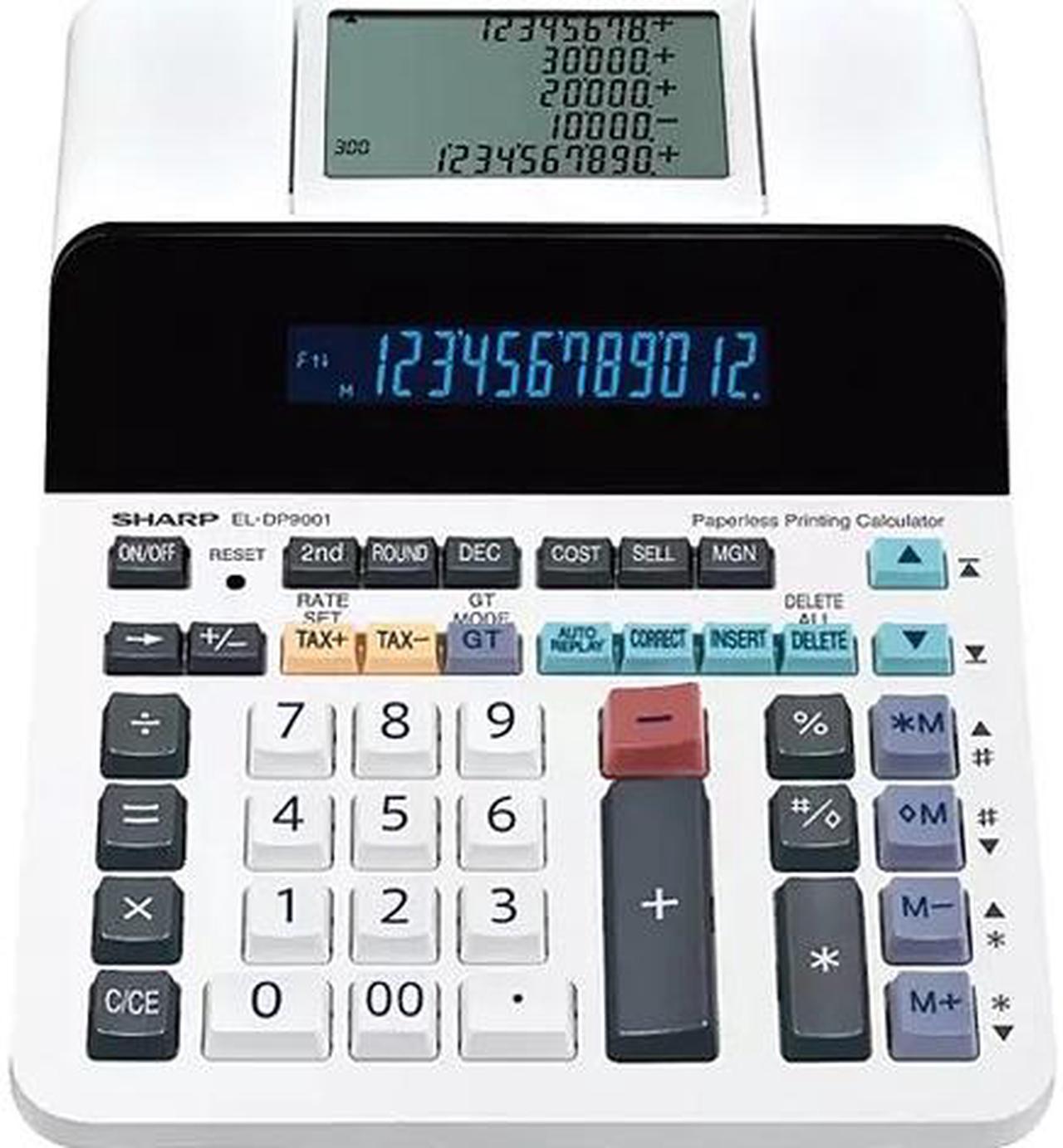 Sharp 12-Digit Paperless Desktop Display Calculator ELDP9001 (Minimum Purchase Quantity 5 units)