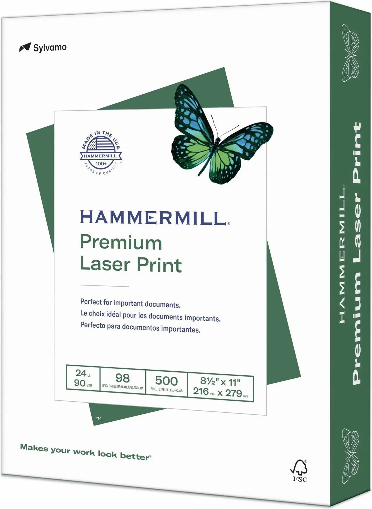 Main image of Hammermill Laser Print Paper - Letter Size - 8.5" x 11" - 500 Sheets/Ream - 10 Reams/Carton  104604CT
