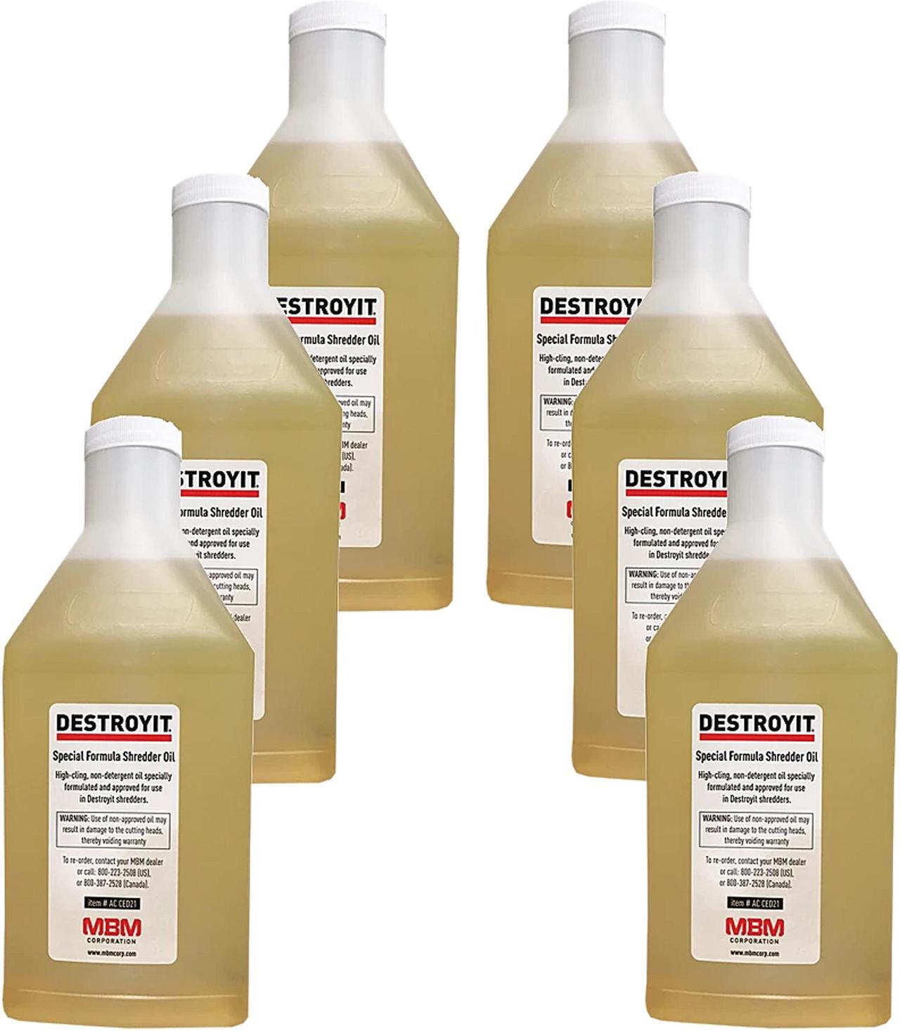 Main image of MBM ACCED21/6 DestroyIt Shredder Oil - 1 Quart Bottle (6pk)