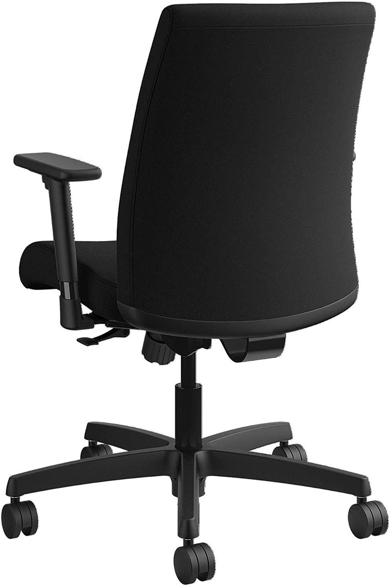 Alt view image 6 of 7 - HON HITL1.A.H.U.CU10.T.SB Ignition Series Fabric Low-Back Task Chair, Supports up to 300 lbs., Black Seat/Black Back, Black Base