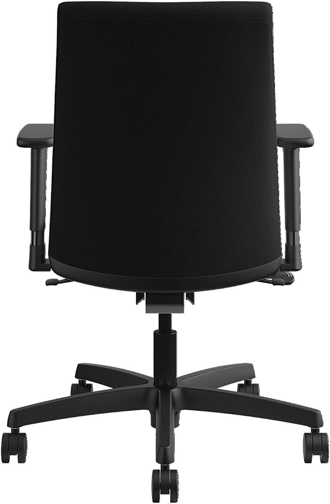 Alt view image 7 of 7 - HON HITL1.A.H.U.CU10.T.SB Ignition Series Fabric Low-Back Task Chair, Supports up to 300 lbs., Black Seat/Black Back, Black Base