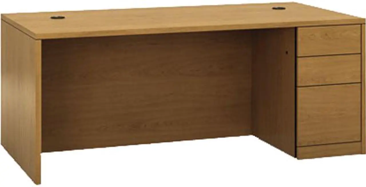 Main image of HON 105895RCC 10500 L-Workstation Single Ped Desk, Right Full-Height Ped, 72.00" x 36.00", Harvest