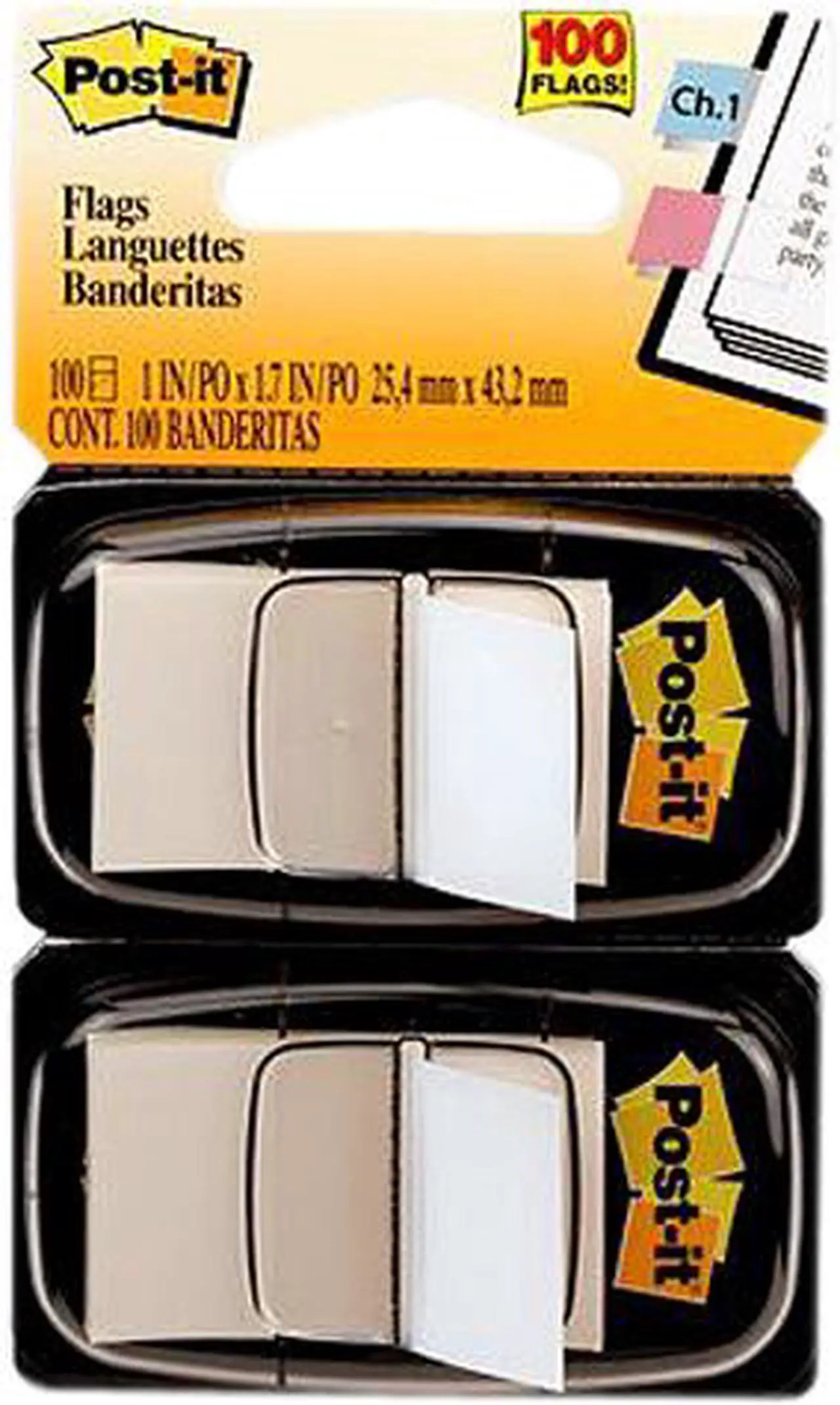 Main image of Post-it 680-WE2 Flags White 25x43mm 2/pk