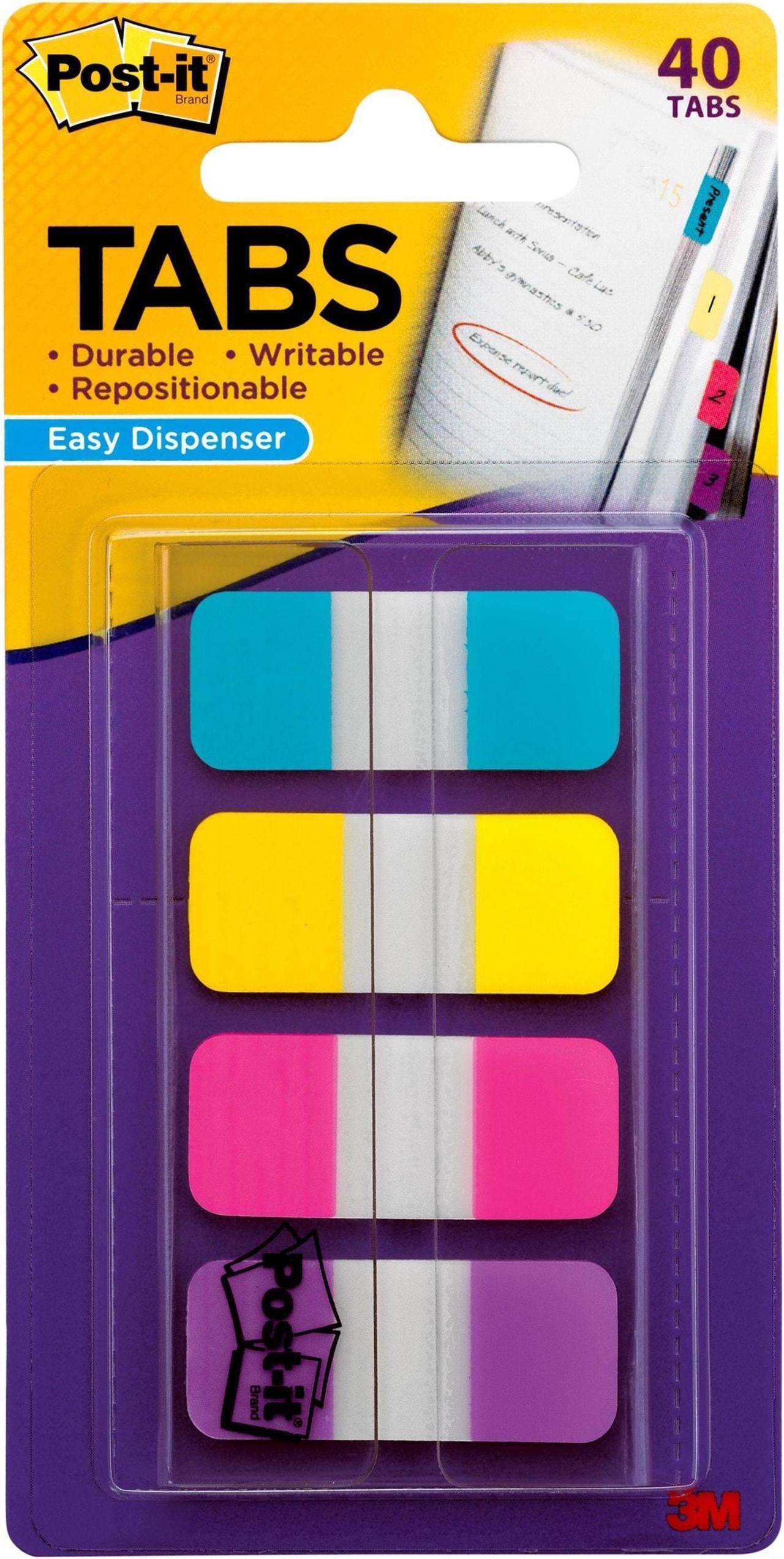 Main image of Post-it 676AYPV Tabs, Assorted Bright Colors