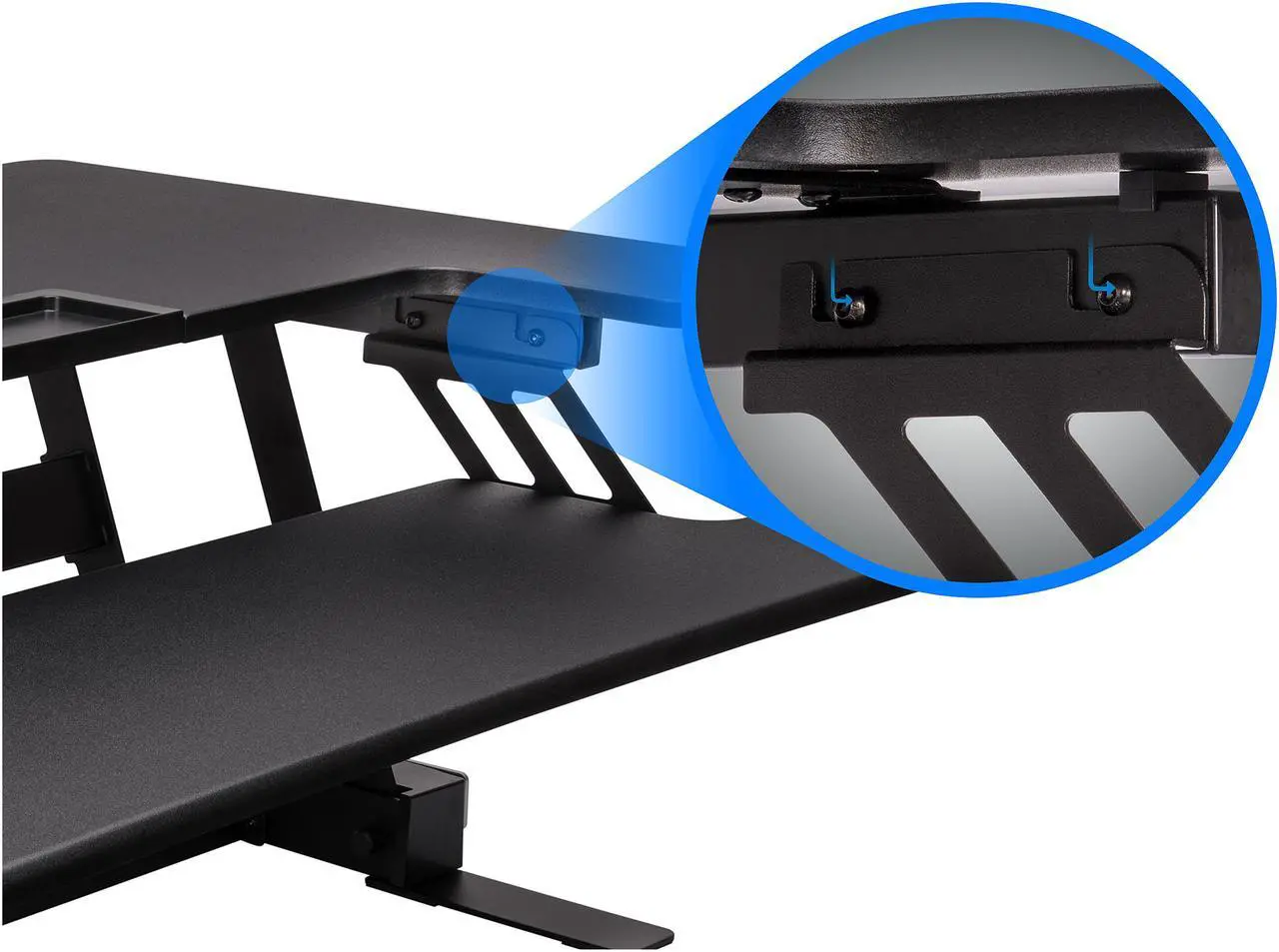 Alt view image 7 of 8 - Rosewill Height Adjustable Sit/Stand Desk Computer Riser RDR10
