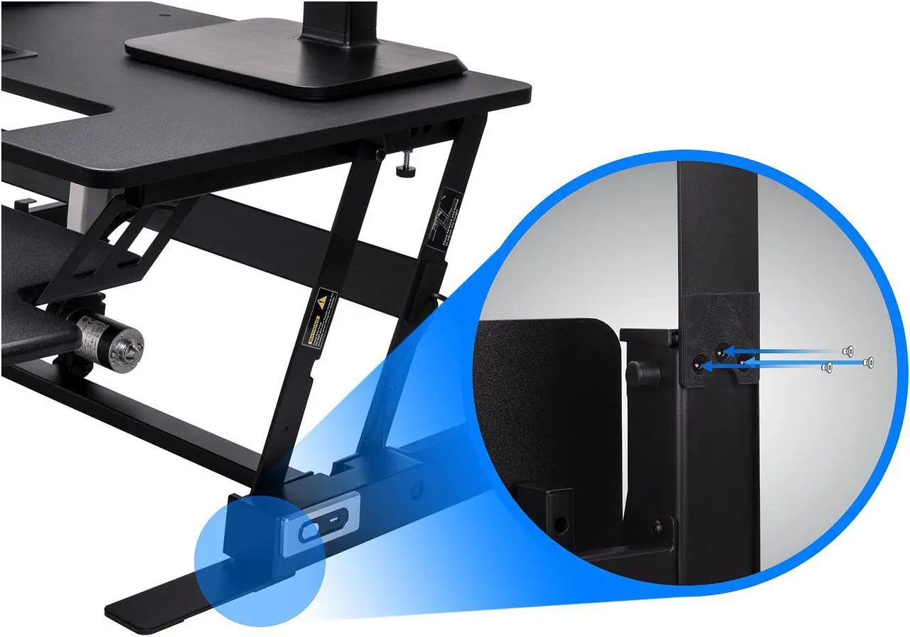 Alt view image 8 of 8 - Rosewill Height Adjustable Sit/Stand Desk Computer Riser RDR10