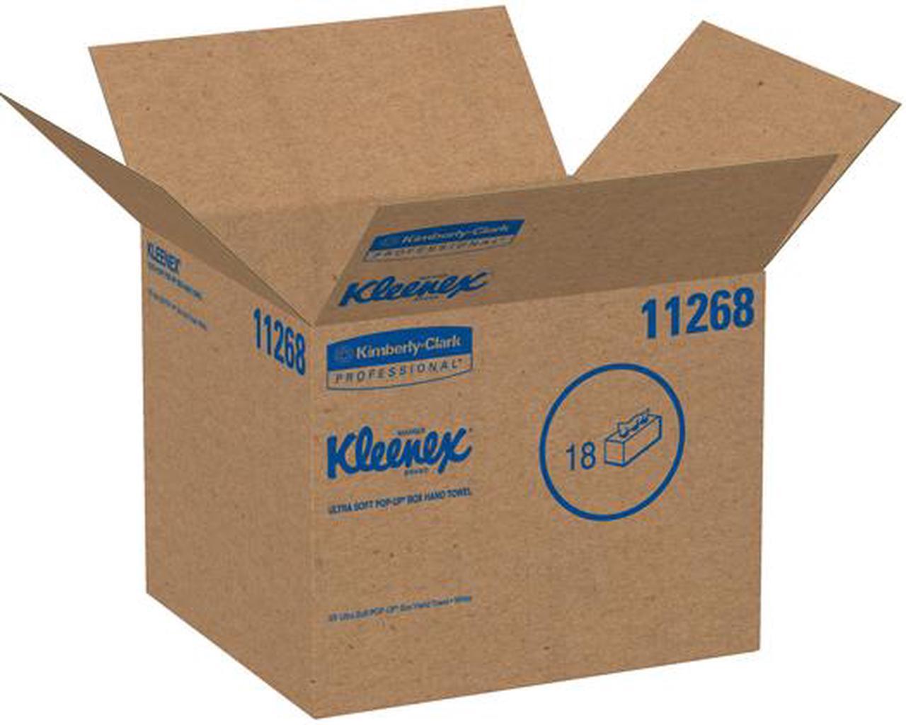 Alt view image 5 of 5 - Kleenex Hand Towels (11268), Ultra Soft and Absorbent, Pop-Up Box, 18 Boxes / Case, 70 Paper Hand Towels / Box, 1,260 Sheets / Case
