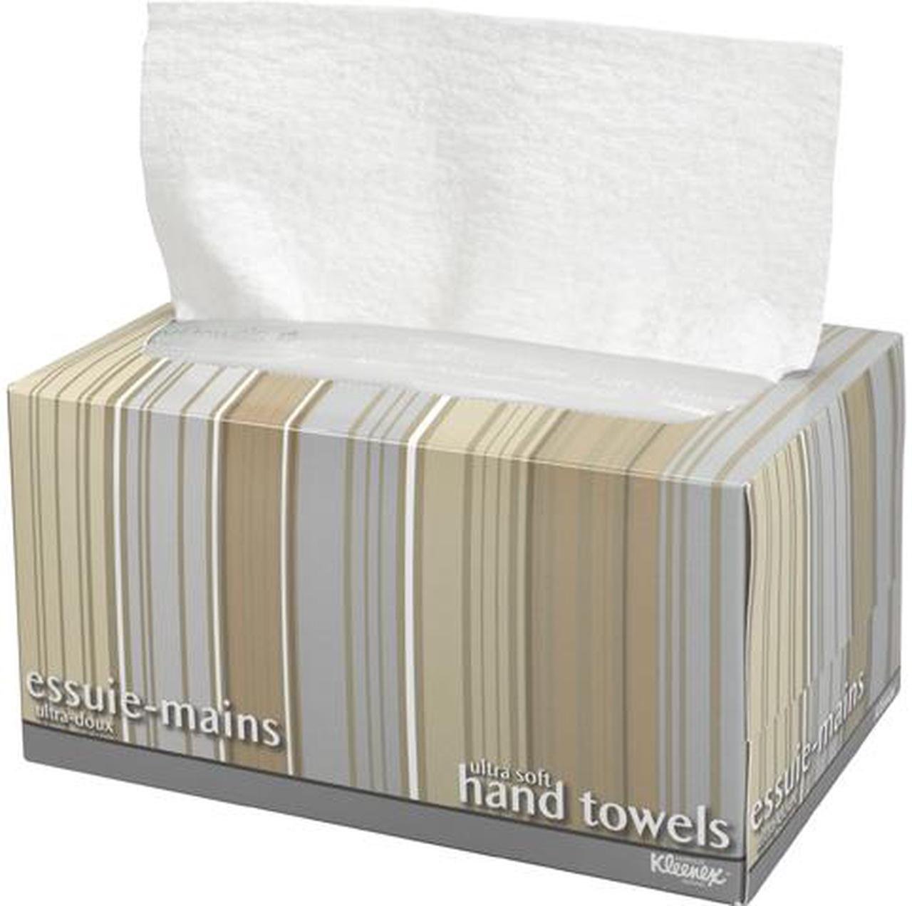 Main image of Kleenex Hand Towels (11268), Ultra Soft and Absorbent, Pop-Up Box, 18 Boxes / Case, 70 Paper Hand Towels / Box, 1,260 Sheets / Case