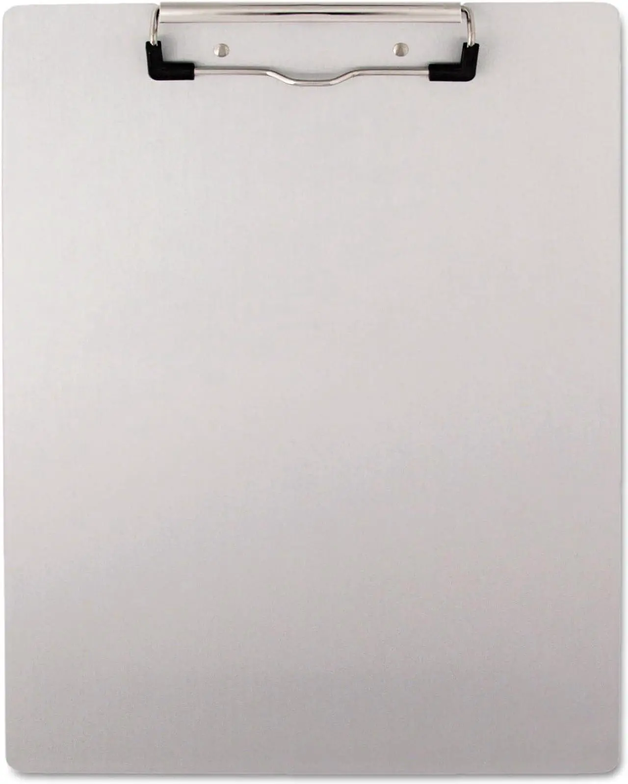 Main image of Universal UNV40303 Plastic Brushed Aluminum Clipboard, Portrait, 1/2" Capacity, 8 1/2 x 11