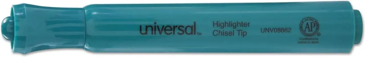 Main image of Universal UNV08862 Desk Highlighters, Chisel Tip, Fluorescent Green