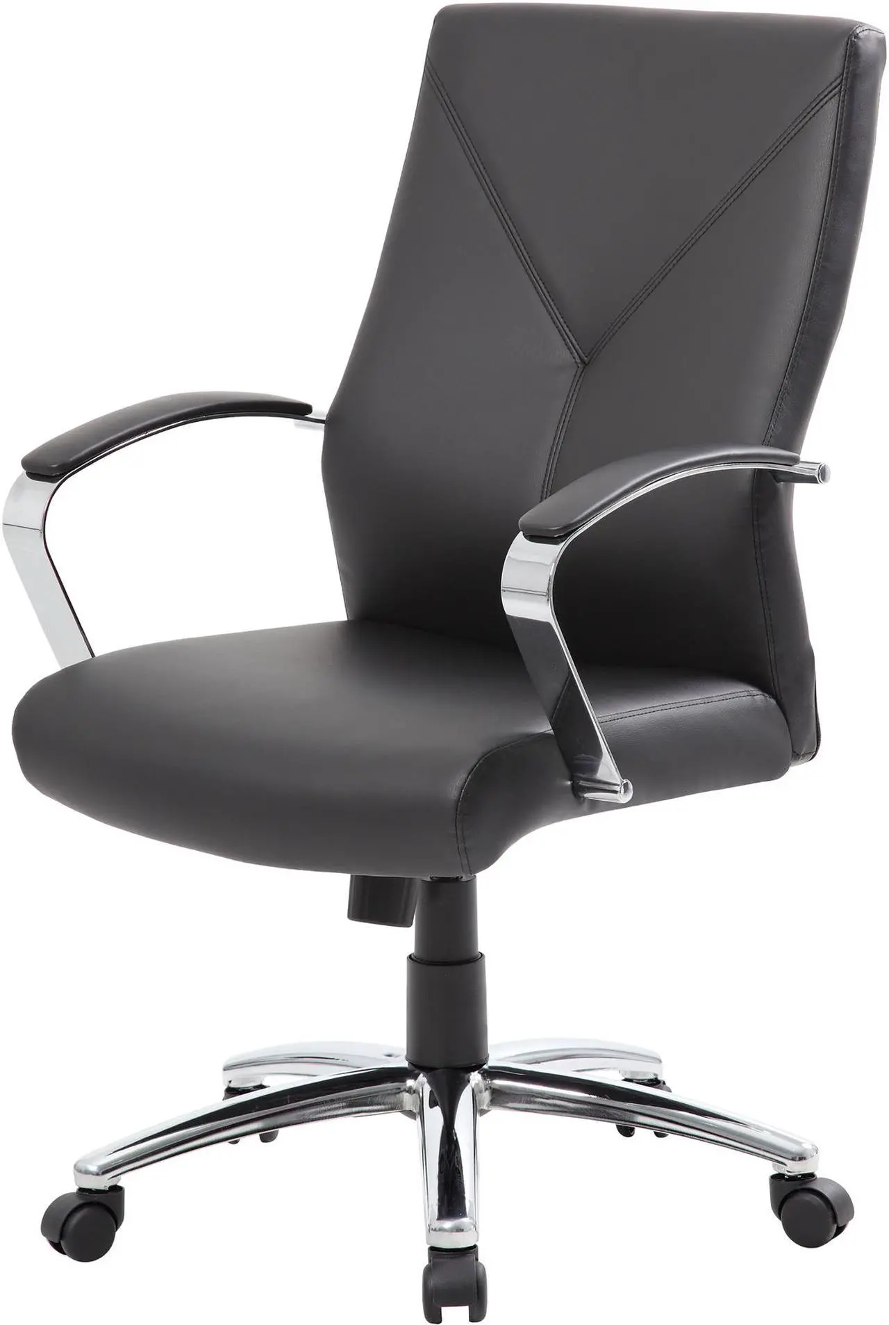 Main image of Boss Office Supplies B10101-BK LeatherPlus Executive Chair