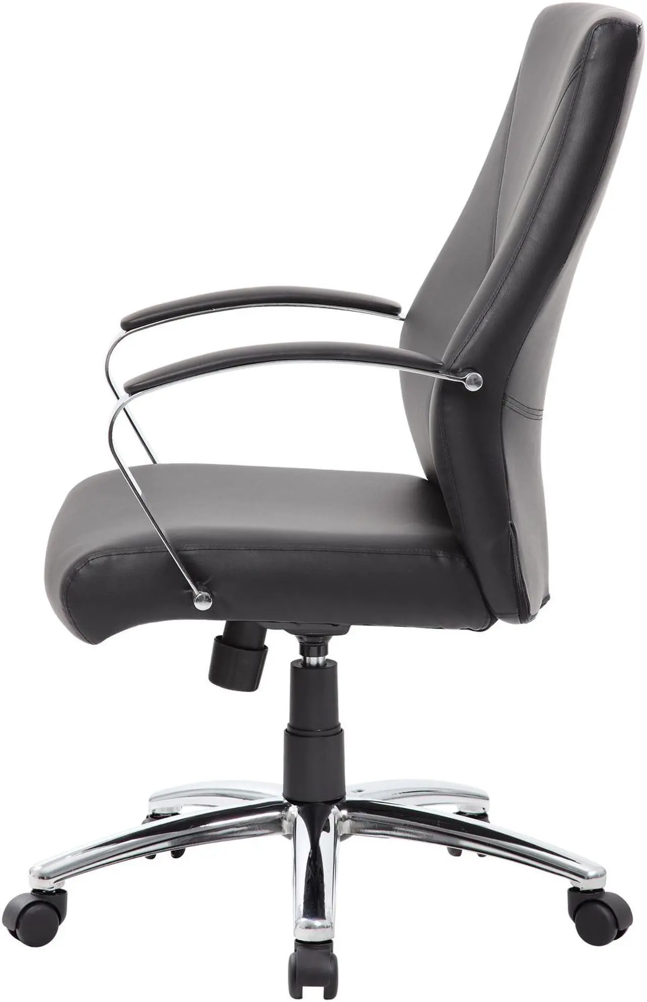 Alt view image 4 of 8 - Boss Office Supplies B10101-BK LeatherPlus Executive Chair