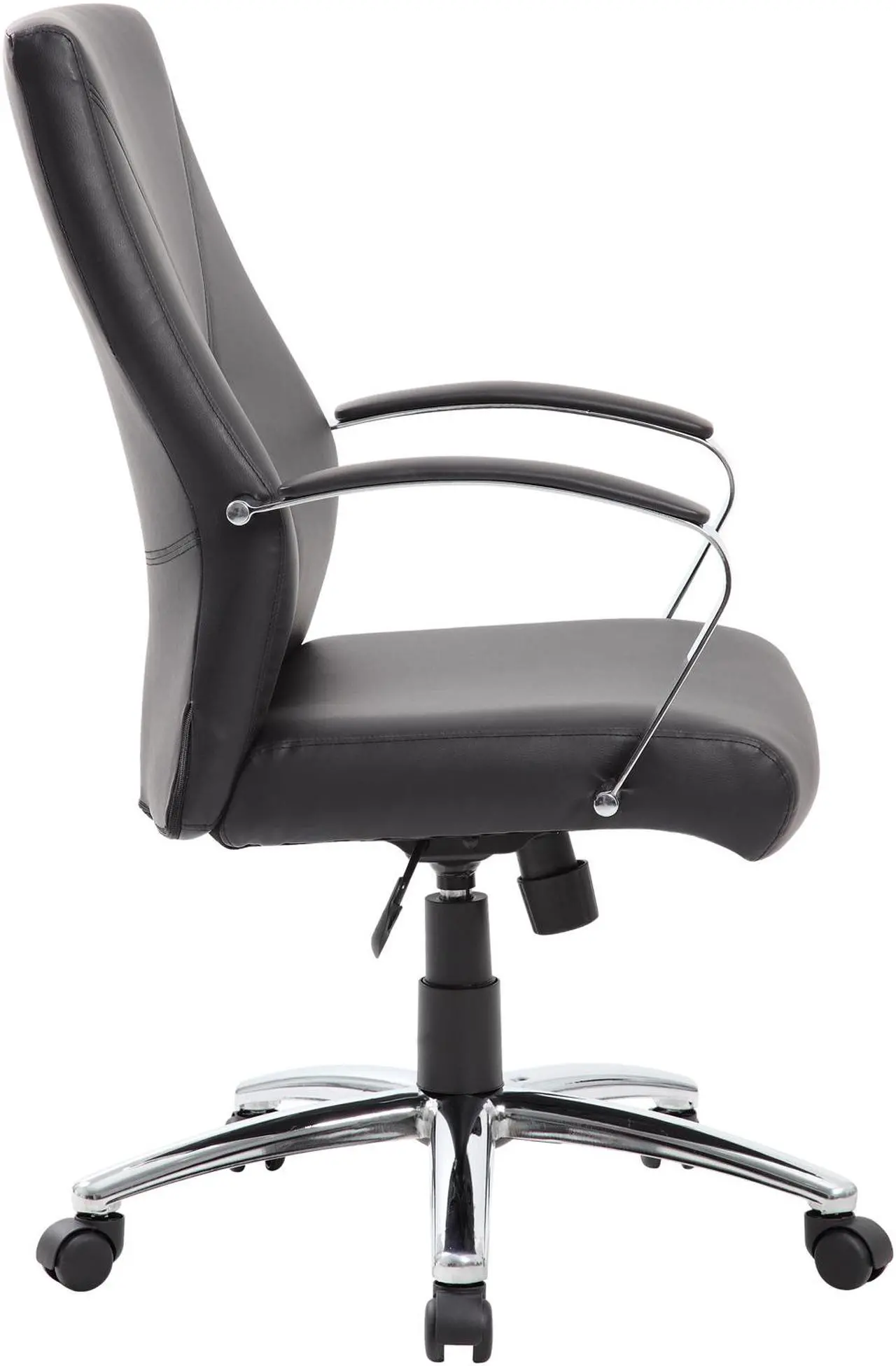 Alt view image 5 of 8 - Boss Office Supplies B10101-BK LeatherPlus Executive Chair