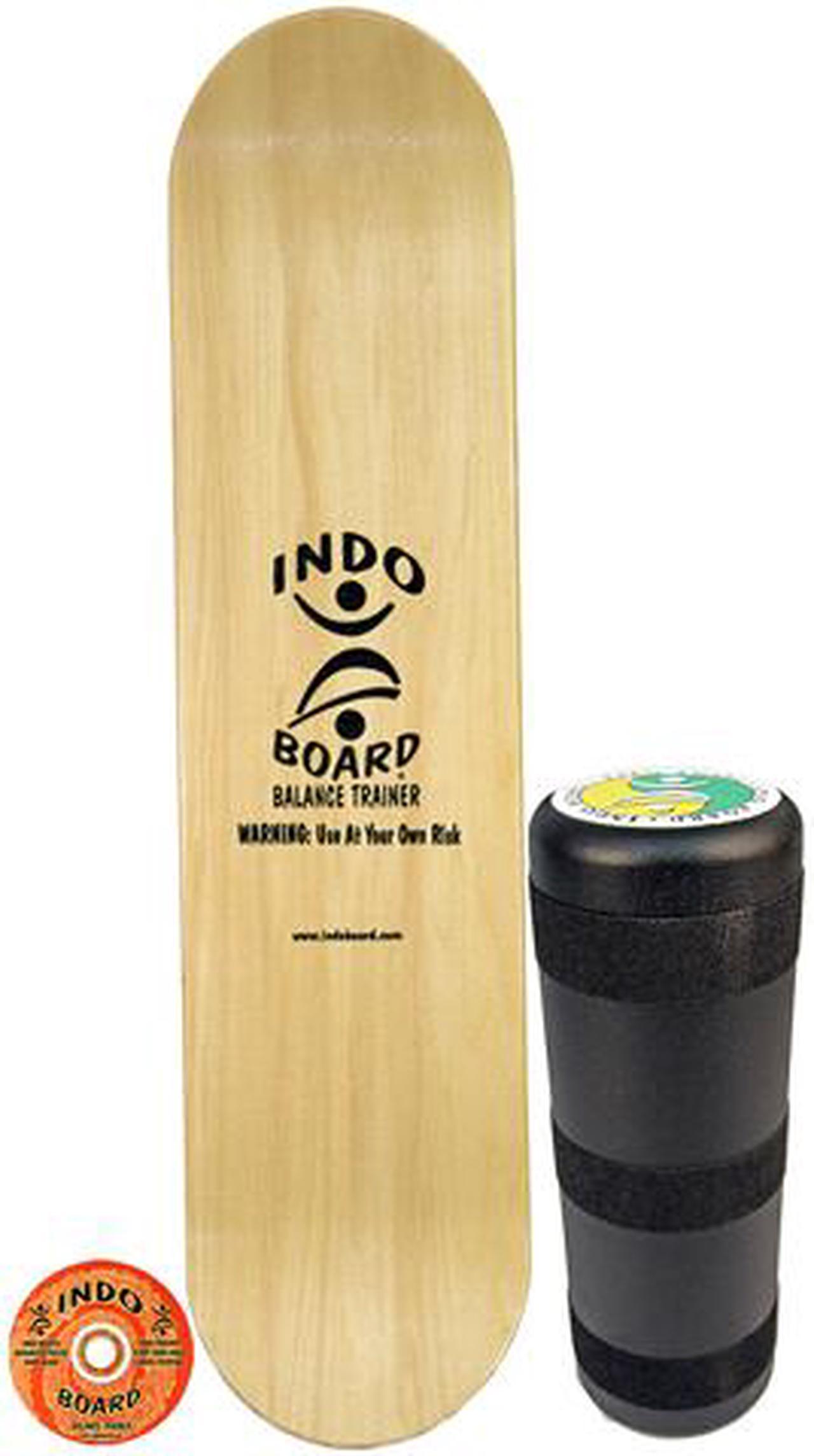 Indo Board IB_PROKICKTAIL-SET-NAT Pro Kicktail Natural Deck & Roller