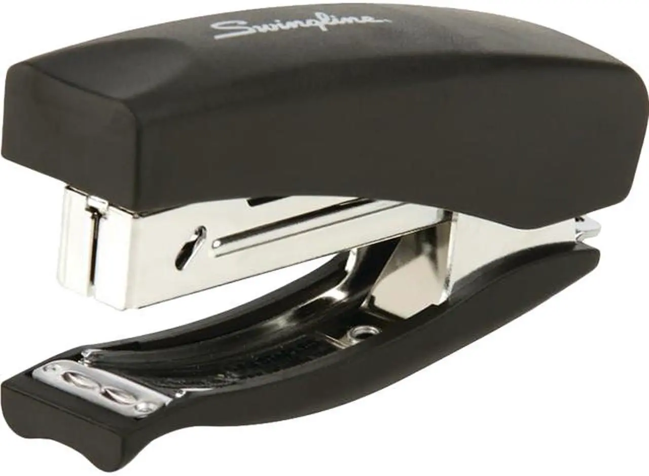 Main image of Swingline S7009901CM Soft Grip Half Strip Hand Stapler, 20-Sheet Capacity, Black