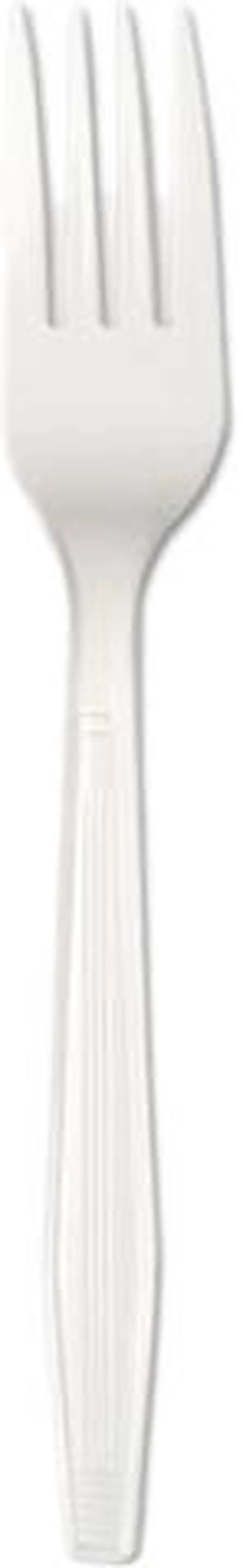 Main image of Boardwalk FORKHW Full Length Polystyrene Cutlery, Fork, White, 1000/Carton, 1 Carton