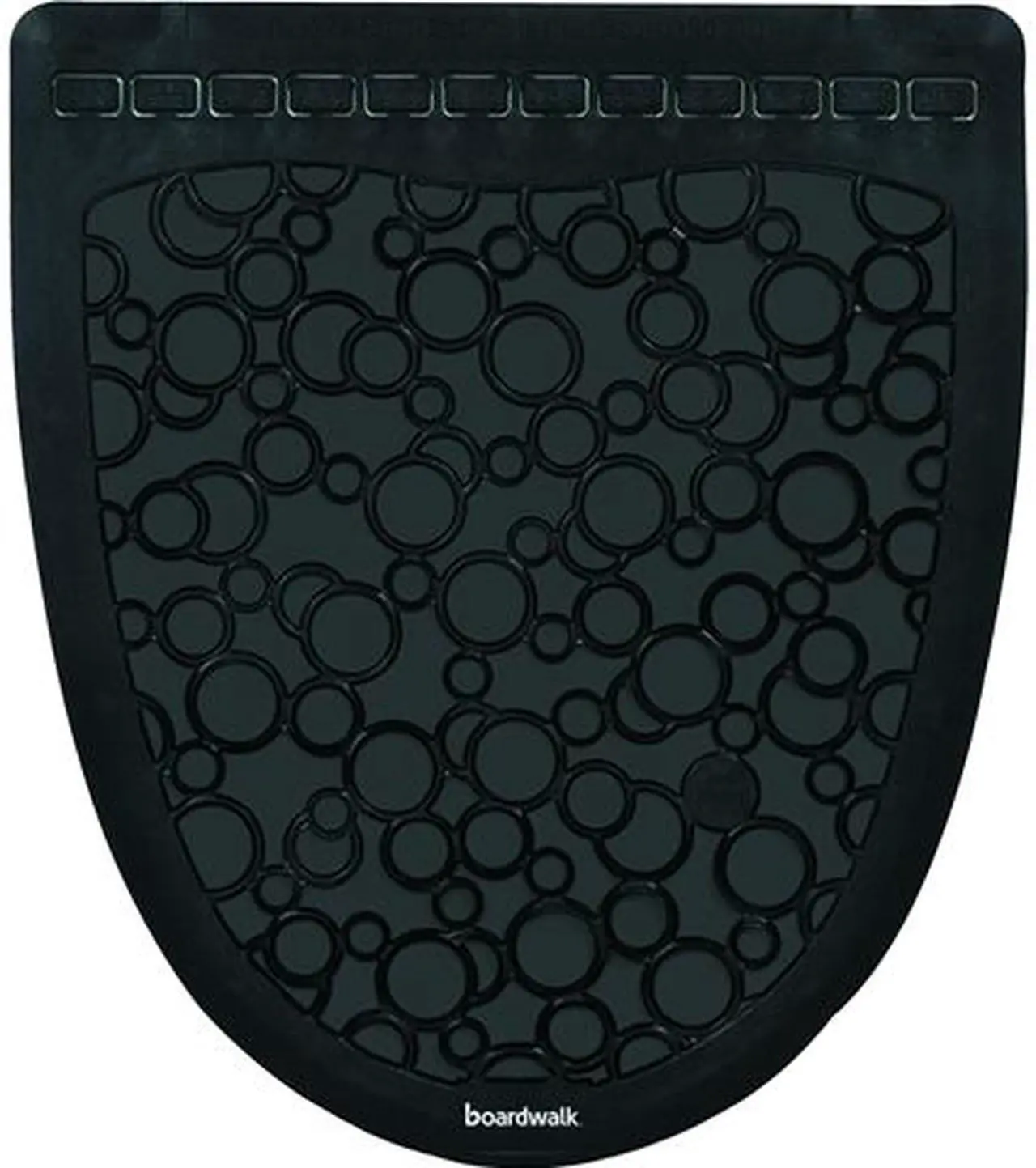 Main image of Boardwalk BWKUMBB Urinal Mat 2.0, Rubber, 17.50" x 20.00", Black/Black, 6/Carton