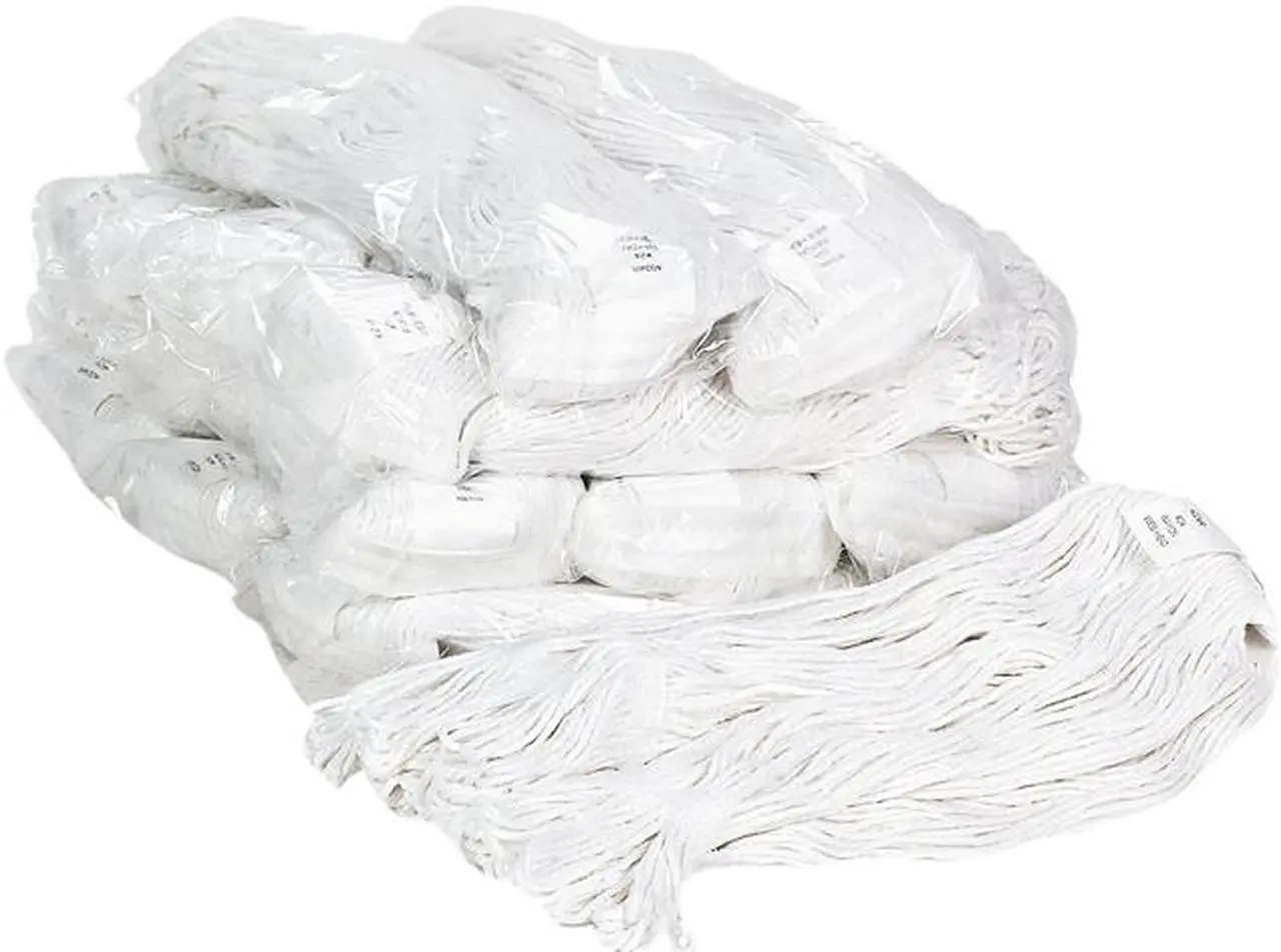 Main image of Boardwalk BWK4024RCT Pro Loop Web/Tailband Wet Mop Head, Rayon, #24 Size, White, 12/Carton