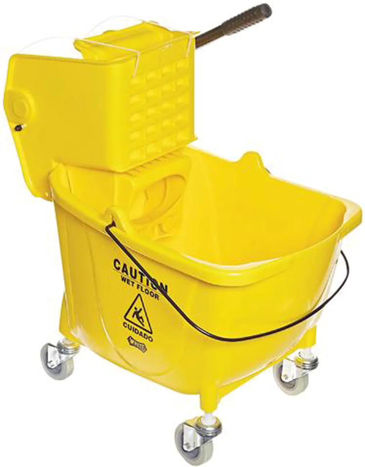 Main image of Boardwalk 3485205 Pro-Pac Side-Squeeze Wringer/Bucket Combo, 8.75gal, Yellow