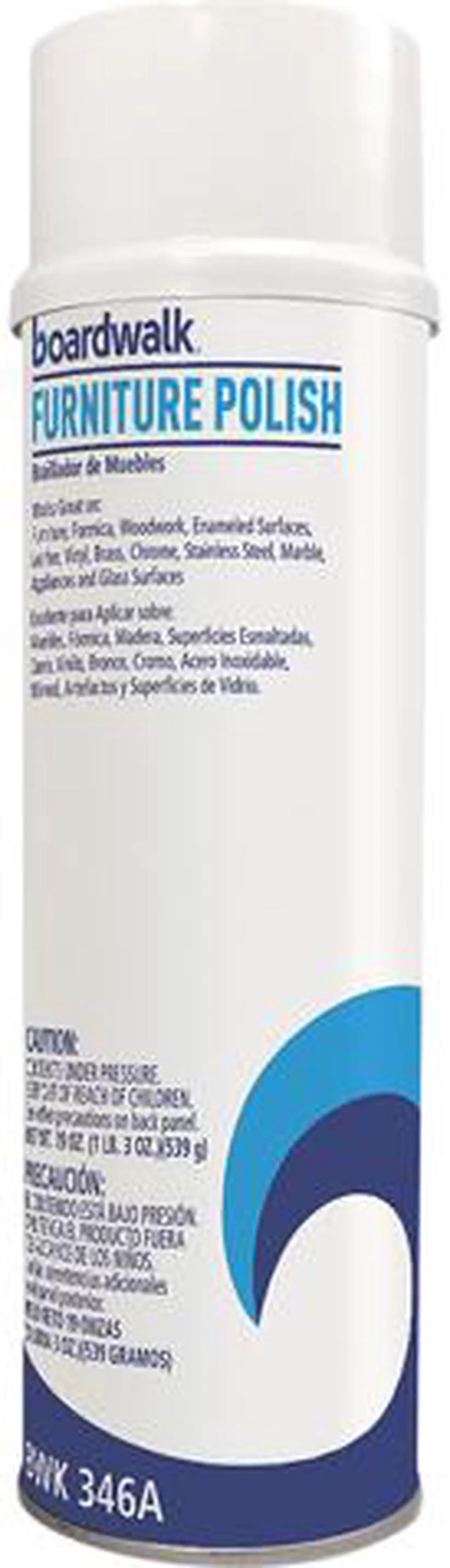 Main image of Boardwalk BWK346AEA Furniture Polish, Lemon Scent, 19-oz Aerosol Can